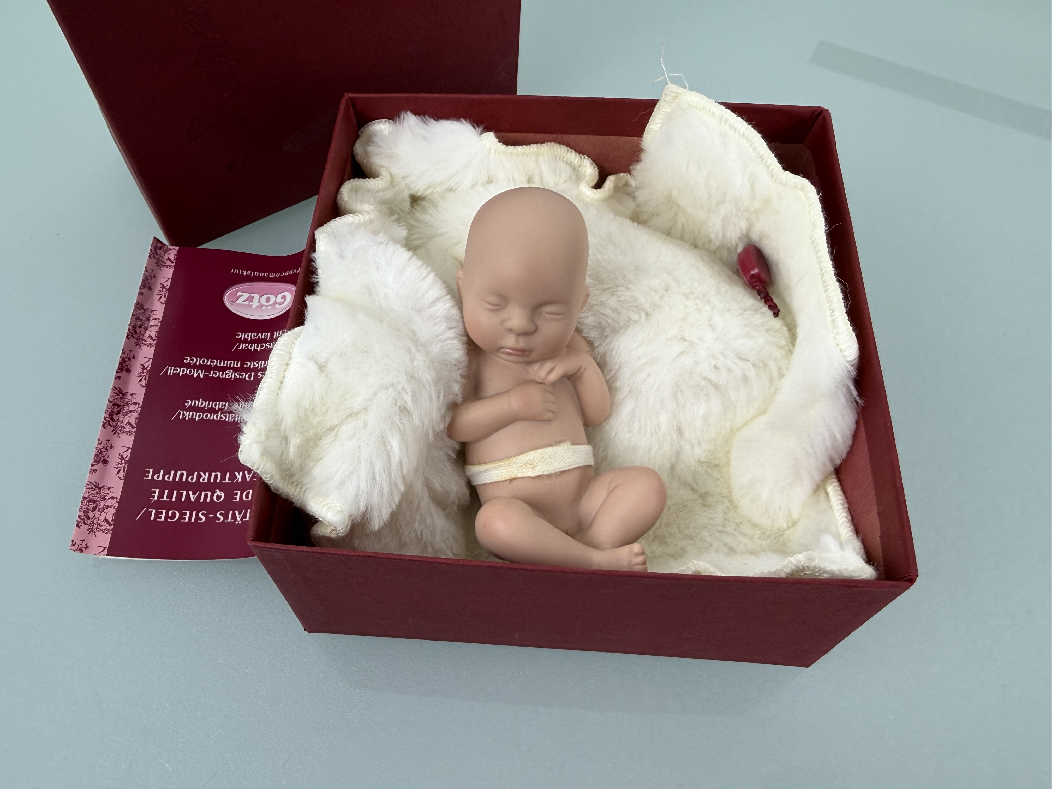 Künstlerpuppe Sammler Götz Vinyl Puppe 10 cm. Top Zustand