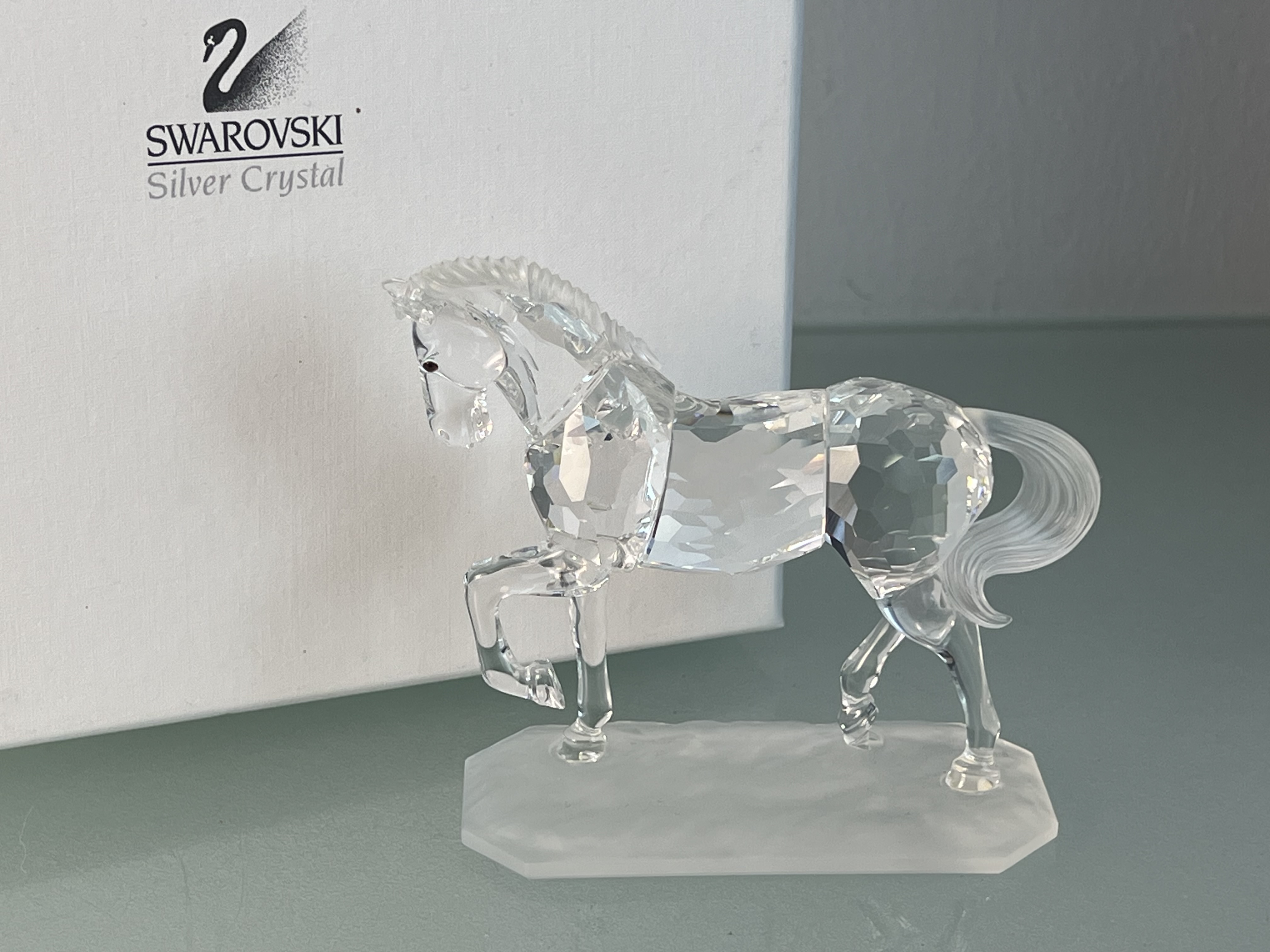 Swarovski Figur 221609 Araber Hengst 10,5 cm. Kiste & Zertifikat. Top Zustand  