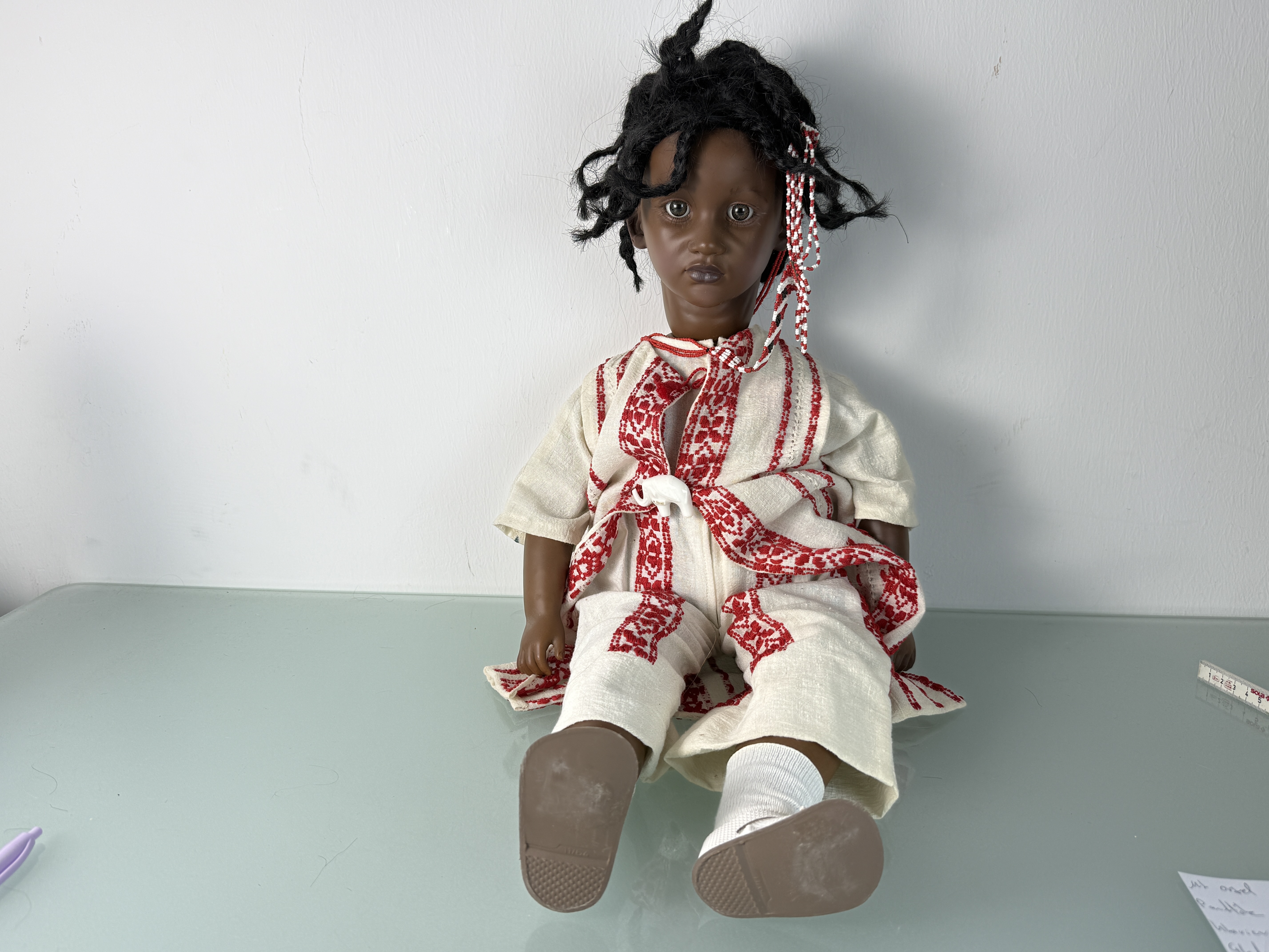  Künstlerpuppe Annette Himstedt Puppe Fatou 60 cm. Top Zustand   