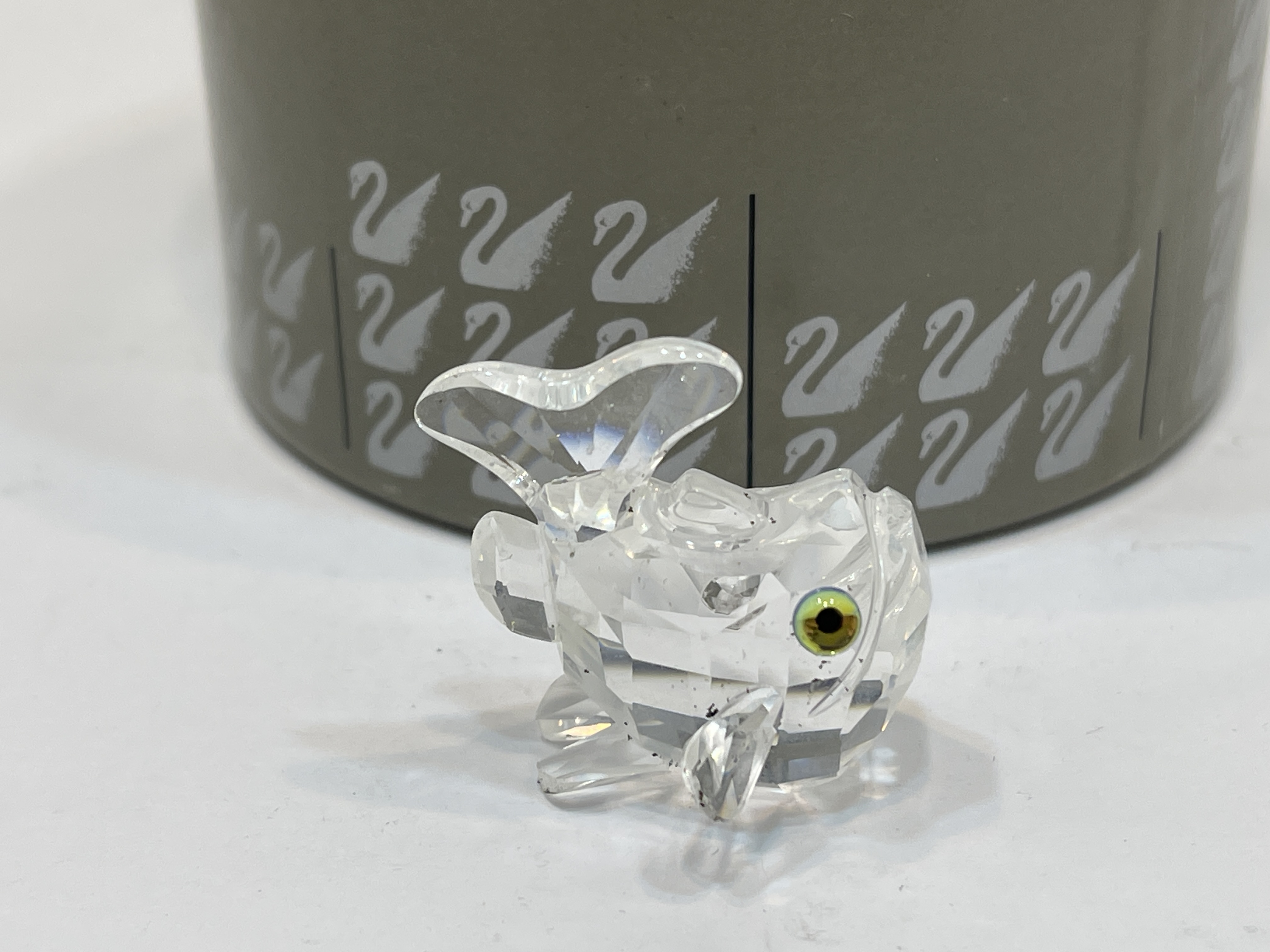 Swarovski Figur 211743 Springender Karpfen 3,5 cm. Mit Ovp & Zertifikat.  