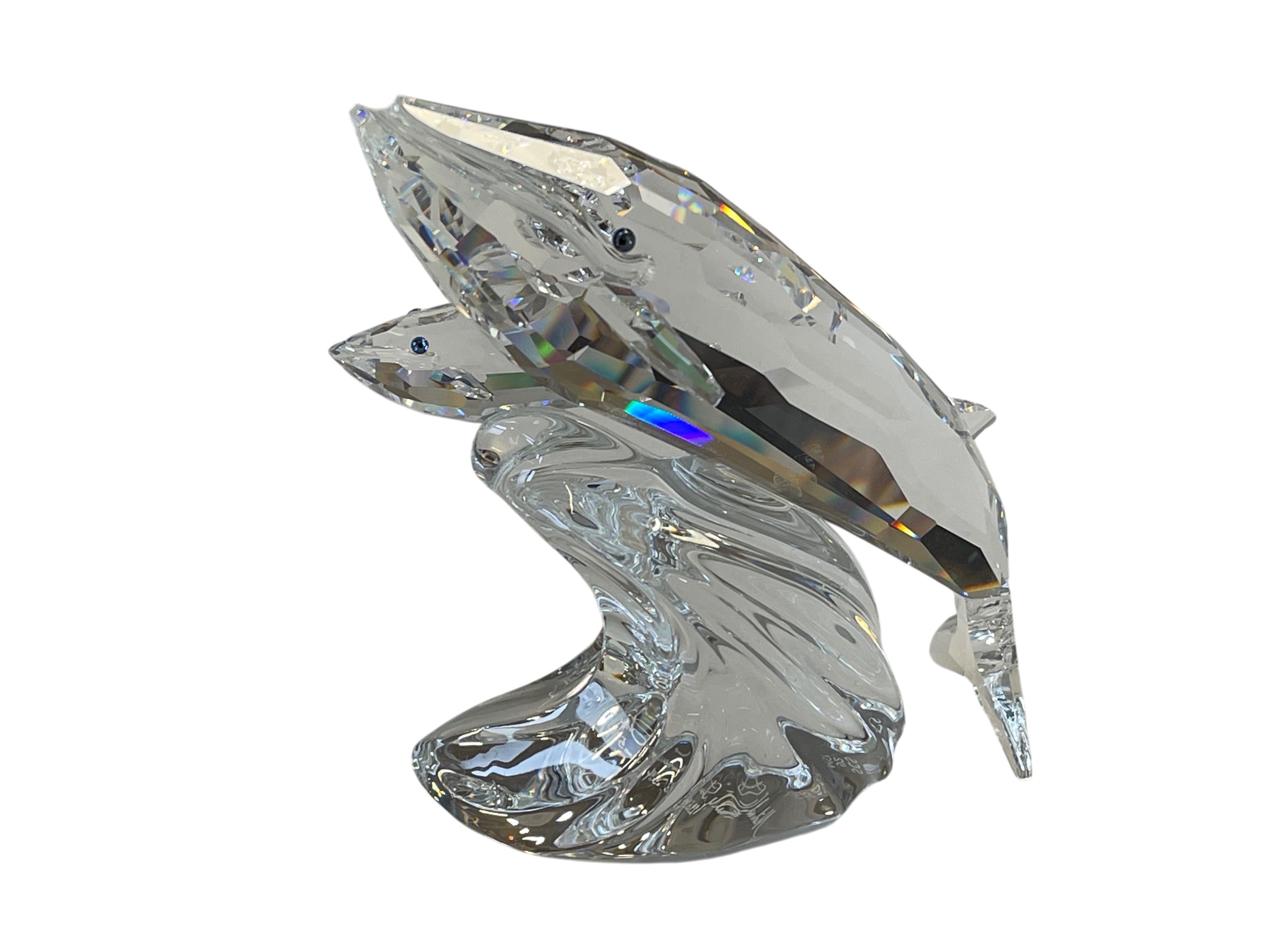 Swarovski Figur 164614 Jahresfigur 1992 Die Wale 11 cm. Top Zustand   
