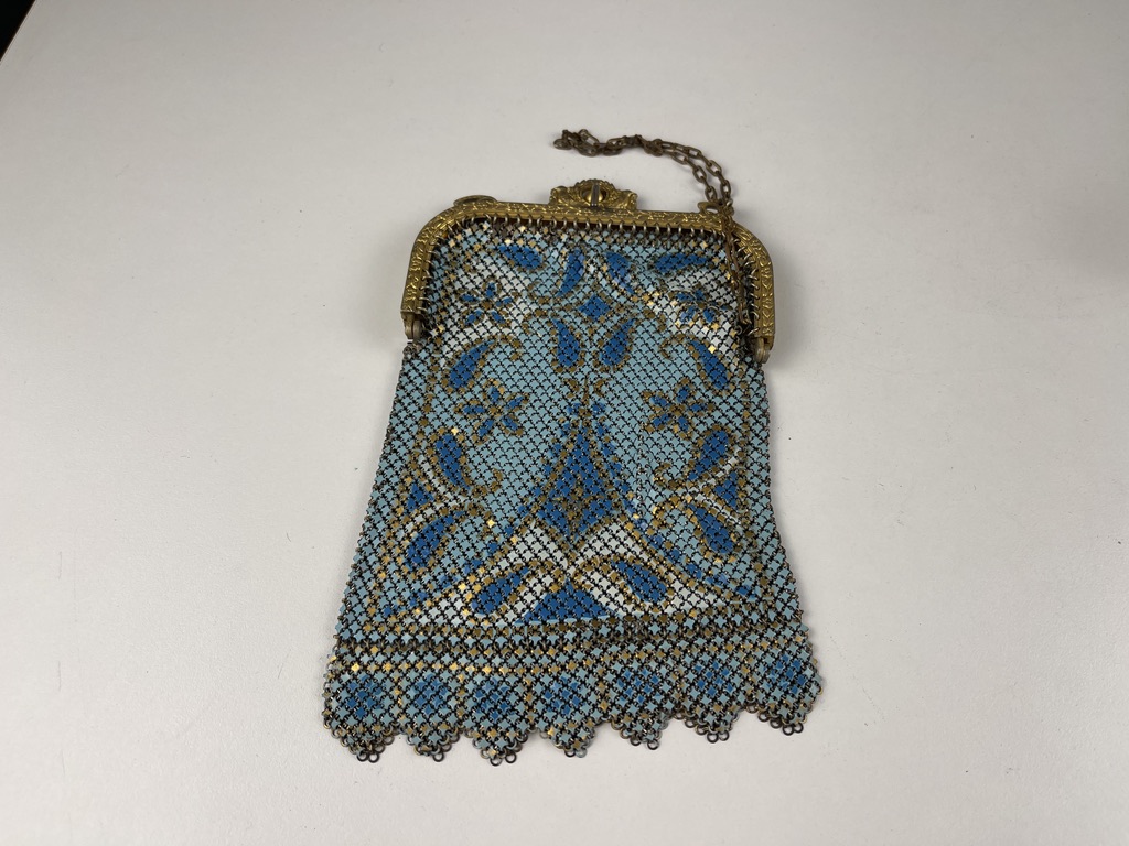 Emaille Handtasche 18 x 11 cm - Zustand siehe Fotos 