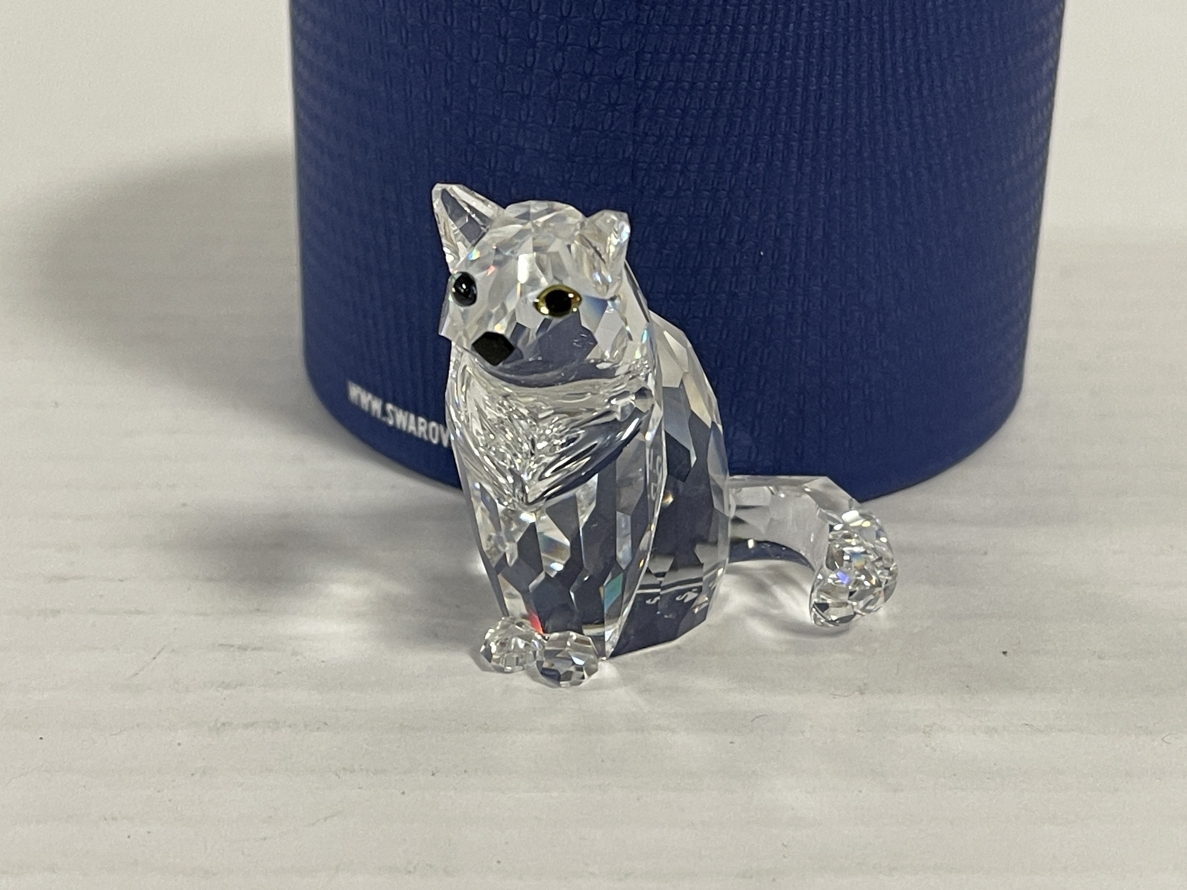Swarovski Figur 160799 Katze 4,7 cm. Ovp & Zertifikat - Top Zustand  