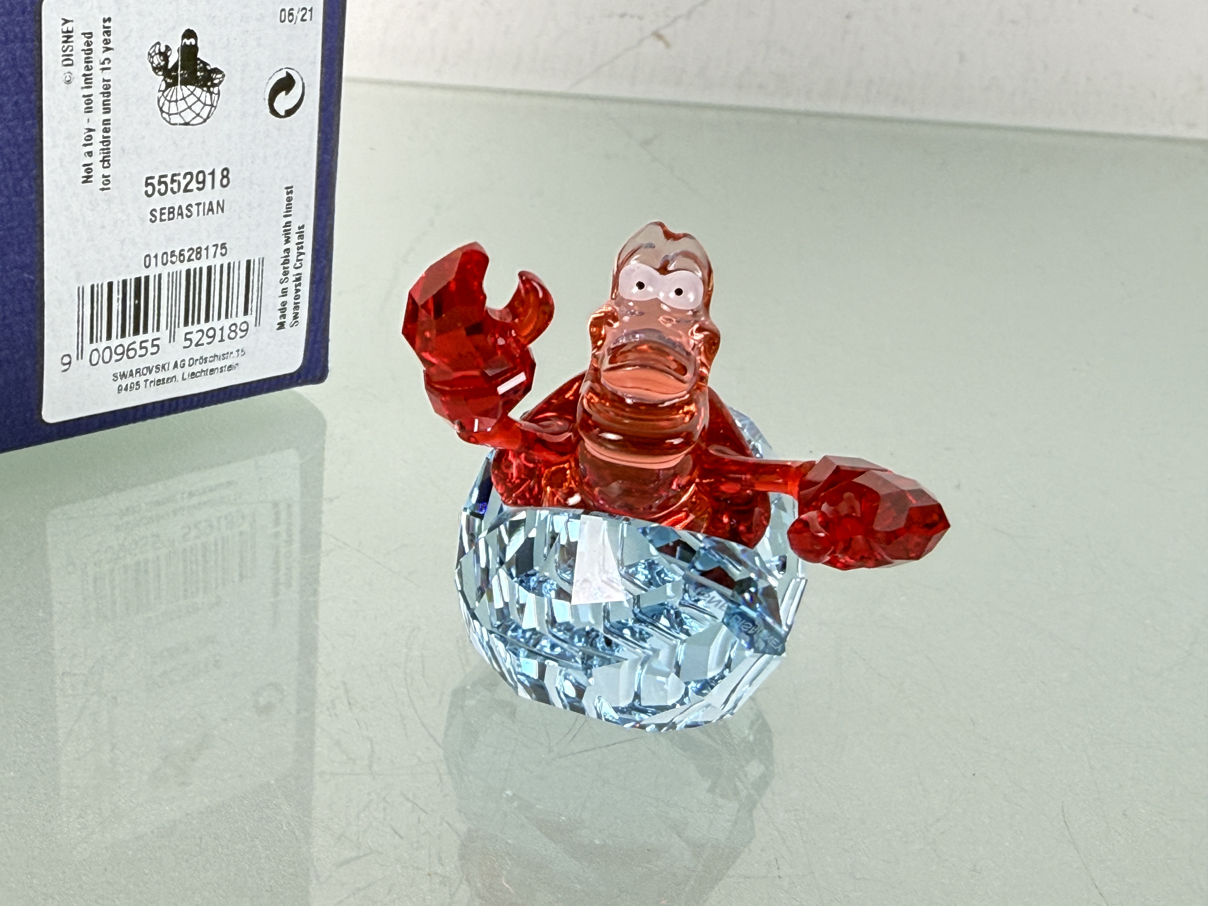 Swarovski Arielle die Meerjungfrau Sebastian 5552918 Ovp Zertifikat Top Zustand