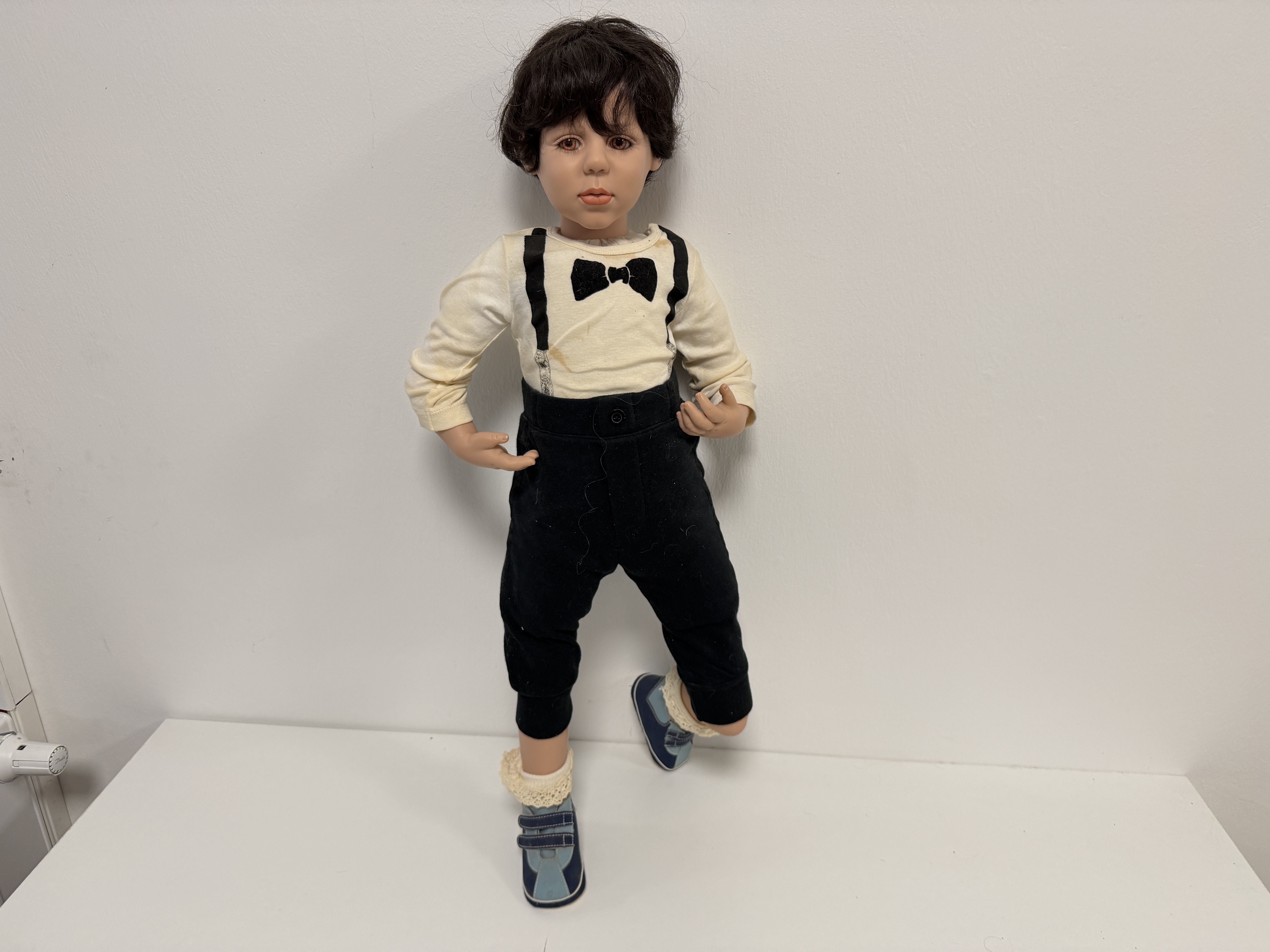 Künstlerpuppe Sammler Fayzah Spanos Vinyl Puppe 80 cm. Top Zustand 