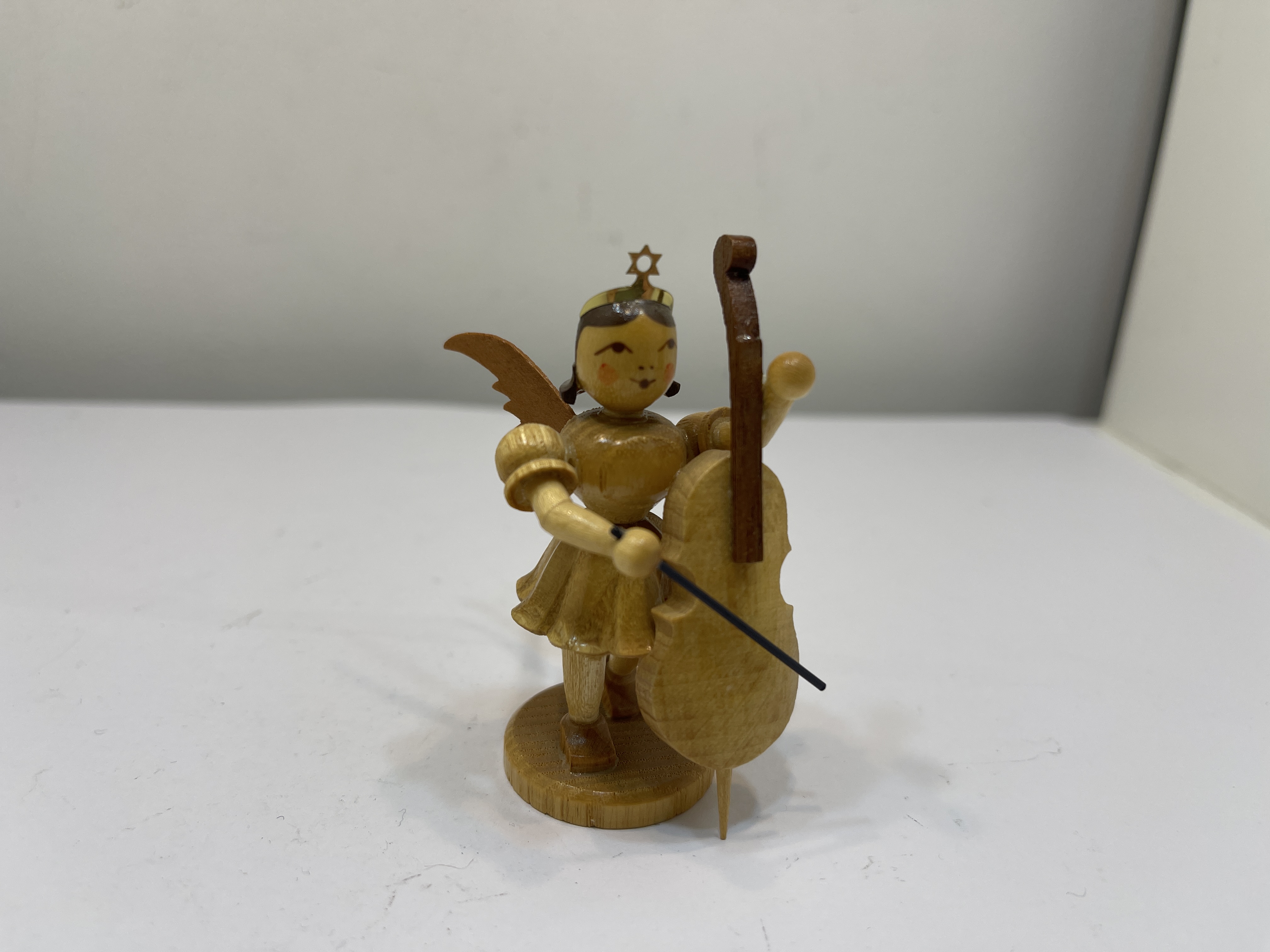 Erzgebirge Blank Figur Engel 6,8 cm.   Top Zustand  