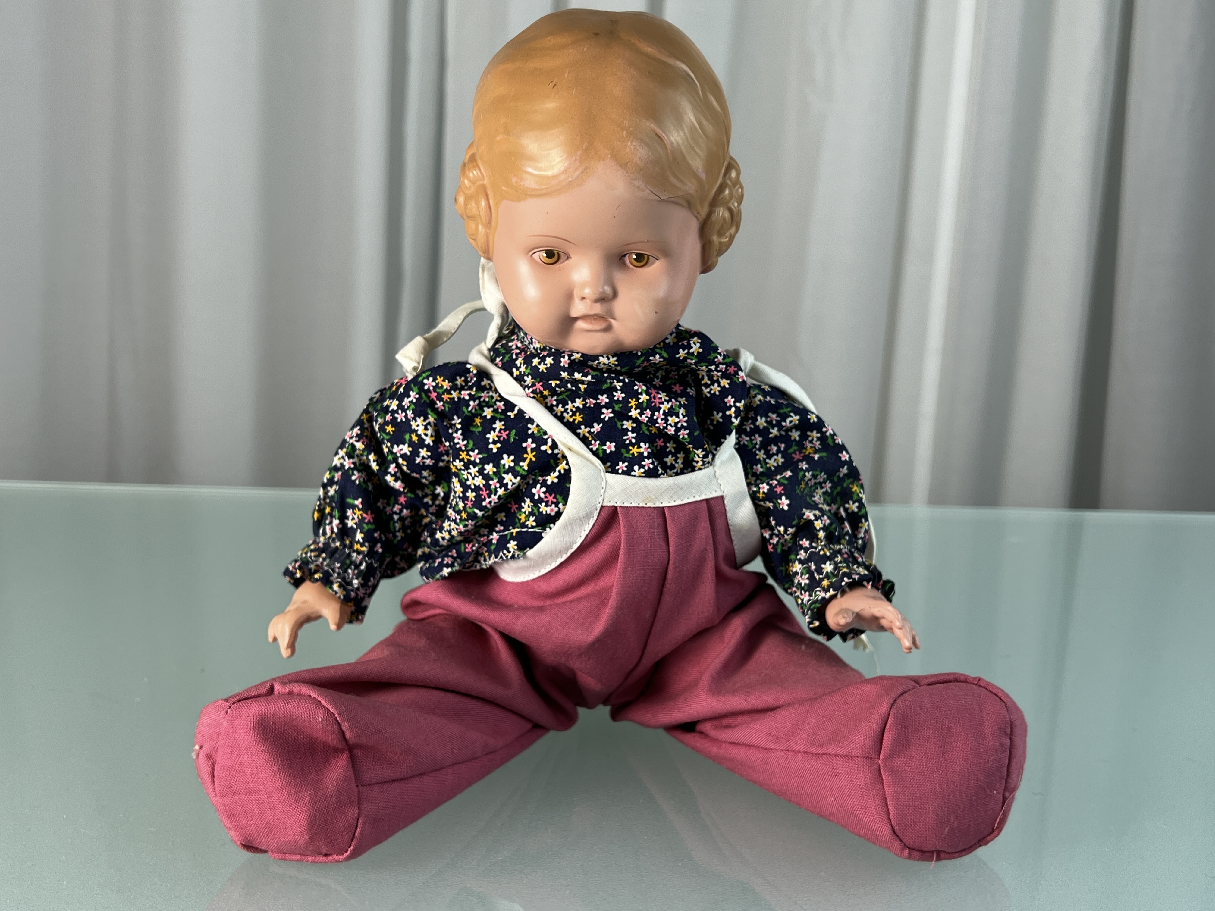 Schildkrötpuppe Puppe  Sammler Puppe 34 cm. Top Zustand 