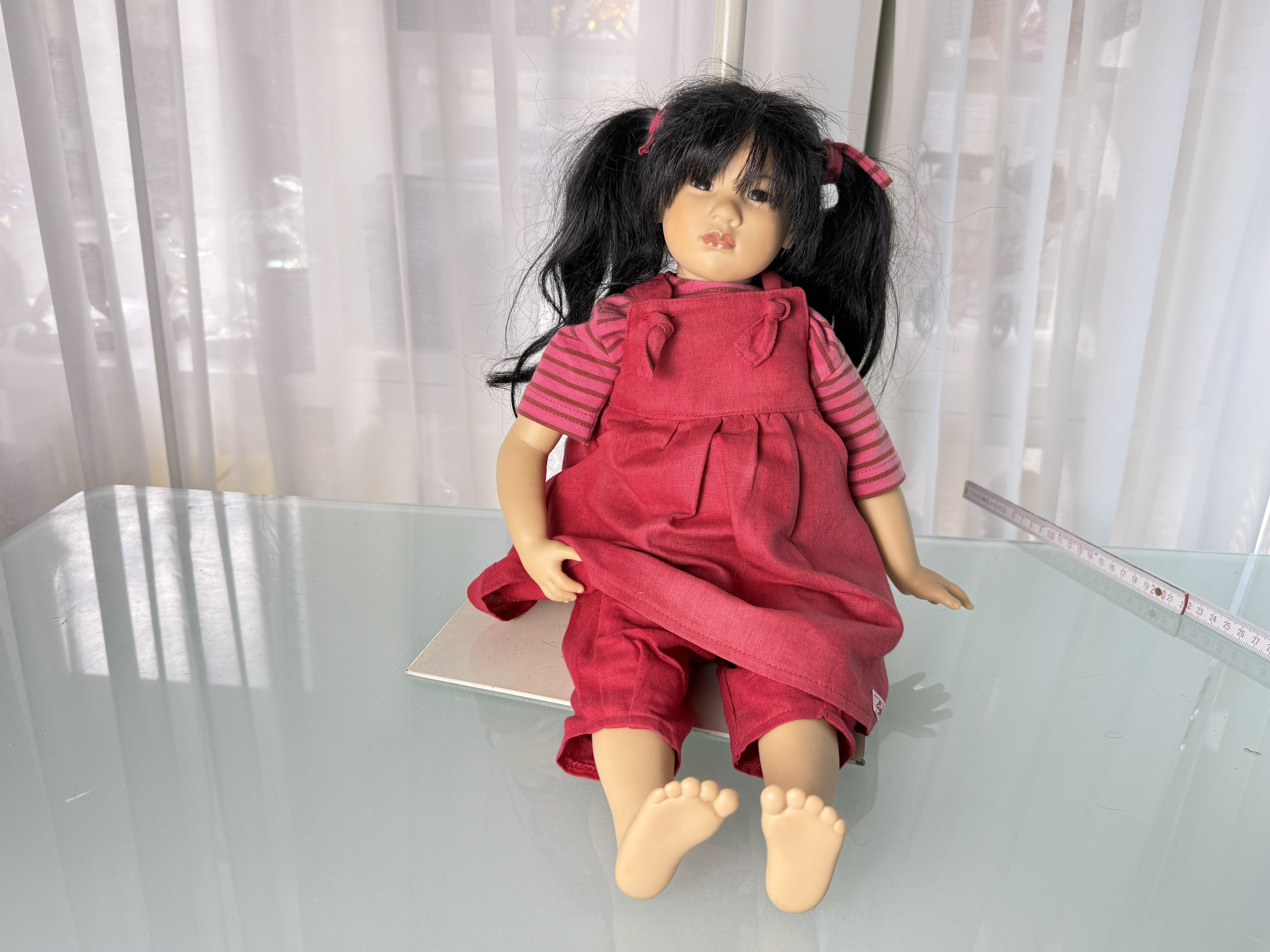 Künstlerpuppe Rosemarie Anna Müller Vinyl Künstlerpuppe Puppe 50 cm. Top Zustand 