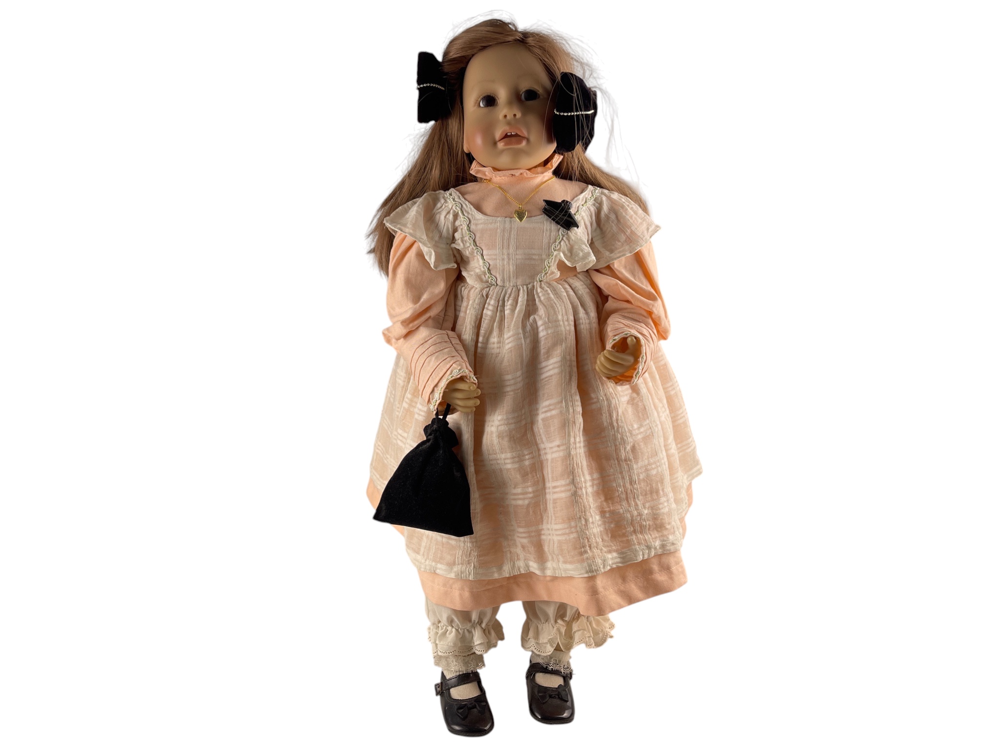 Künstlerpuppe Sammler Brigitte Leman Vinyl Puppe 68 cm. Guter Zustand.    