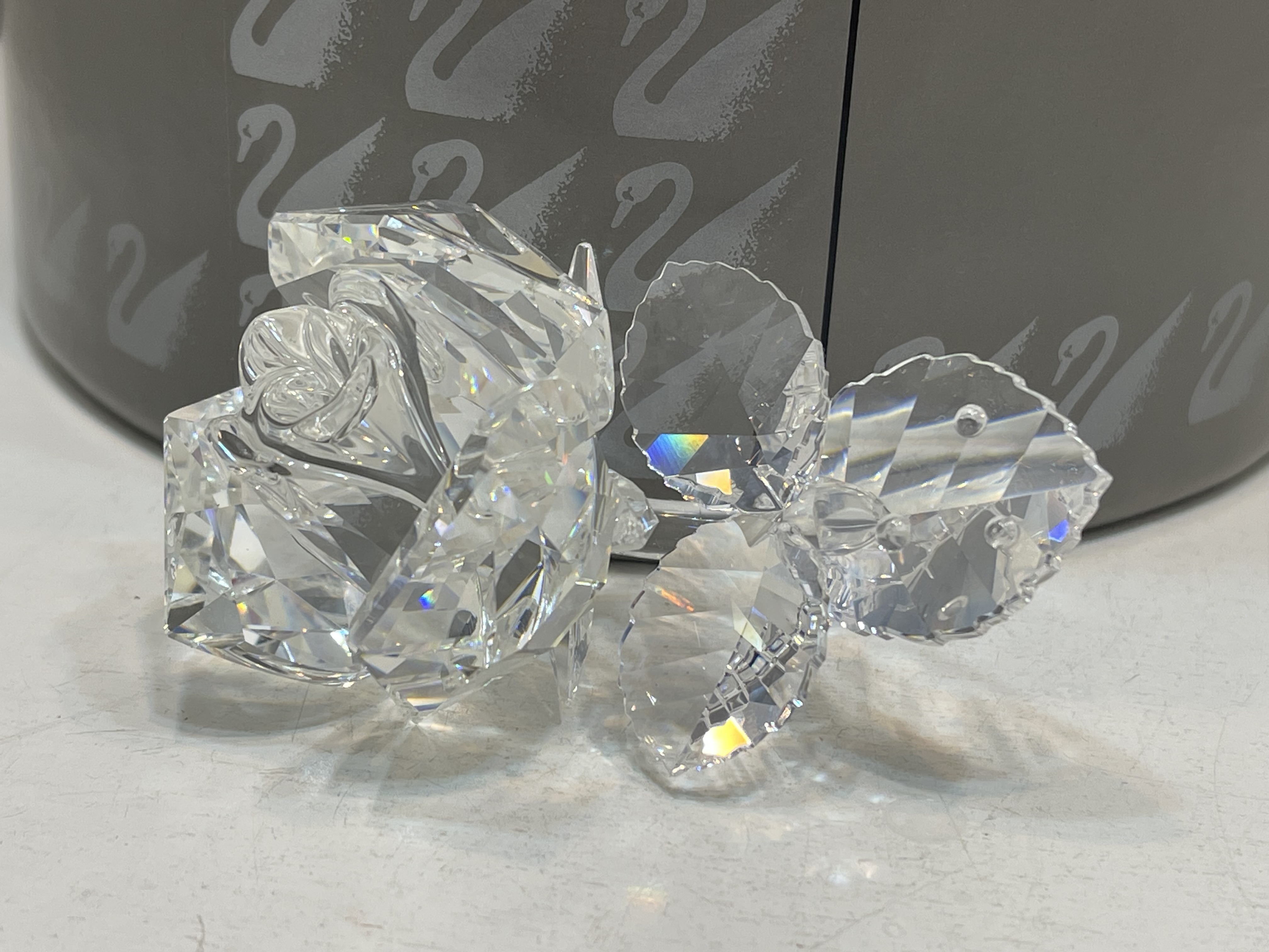  Swarovski Figur 174956 liegende Rose 8,5 cm. Mit Ovp & Zertifikat. Top Zustand 