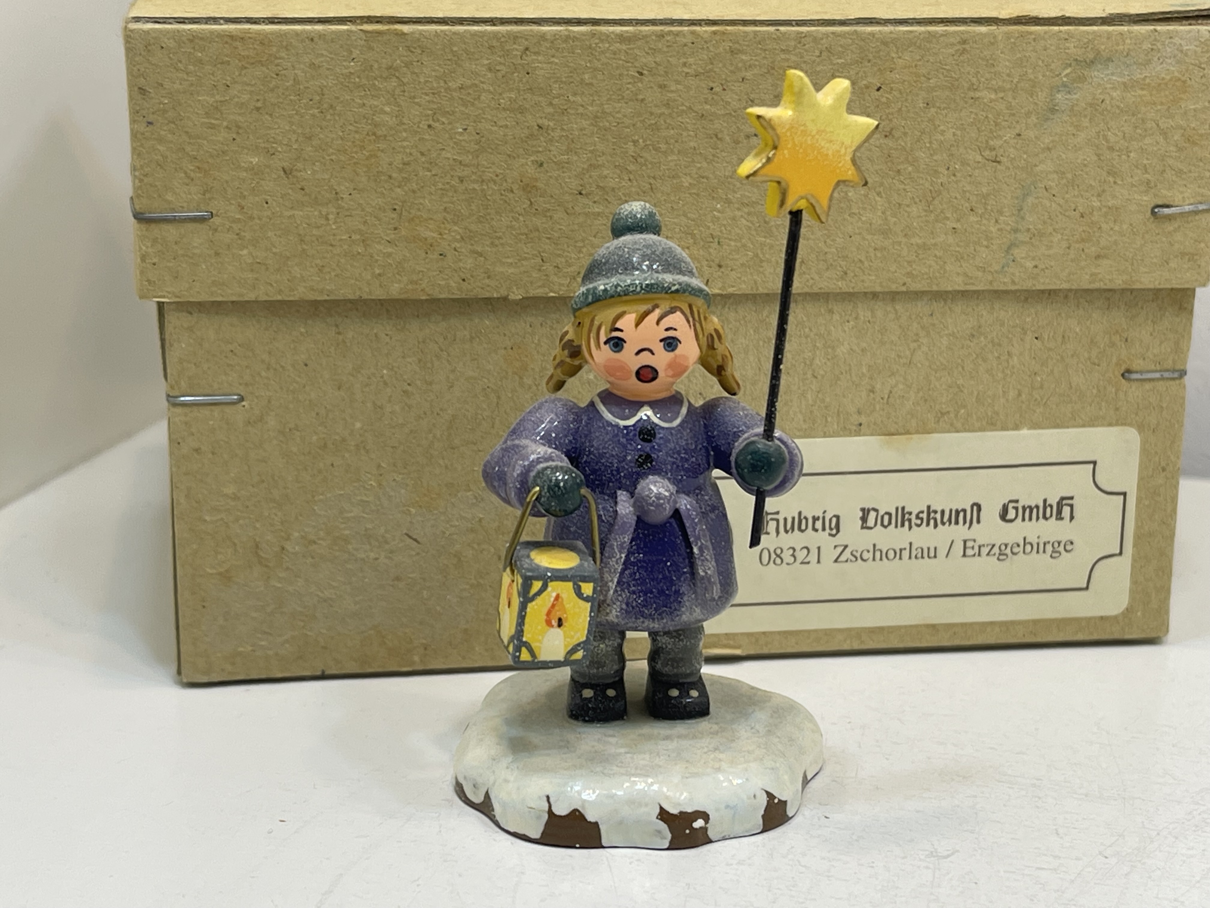 Erzgebirge Sammler Figur Hubrig 8 cm + OVP. Top Zustand     