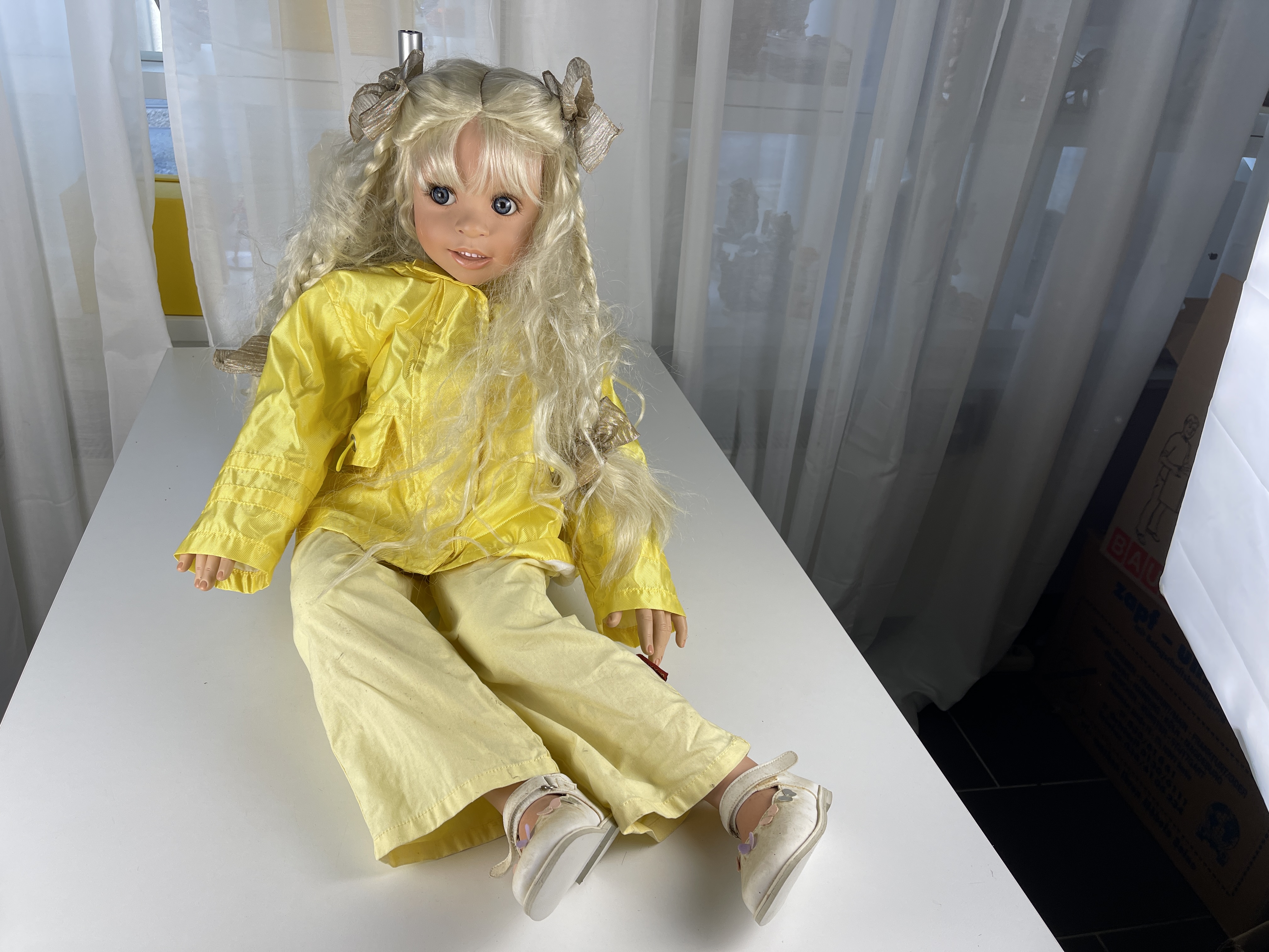 Pamela Erff Vinyl Künstlerpuppe Puppe 82 cm. Top Schmutzig