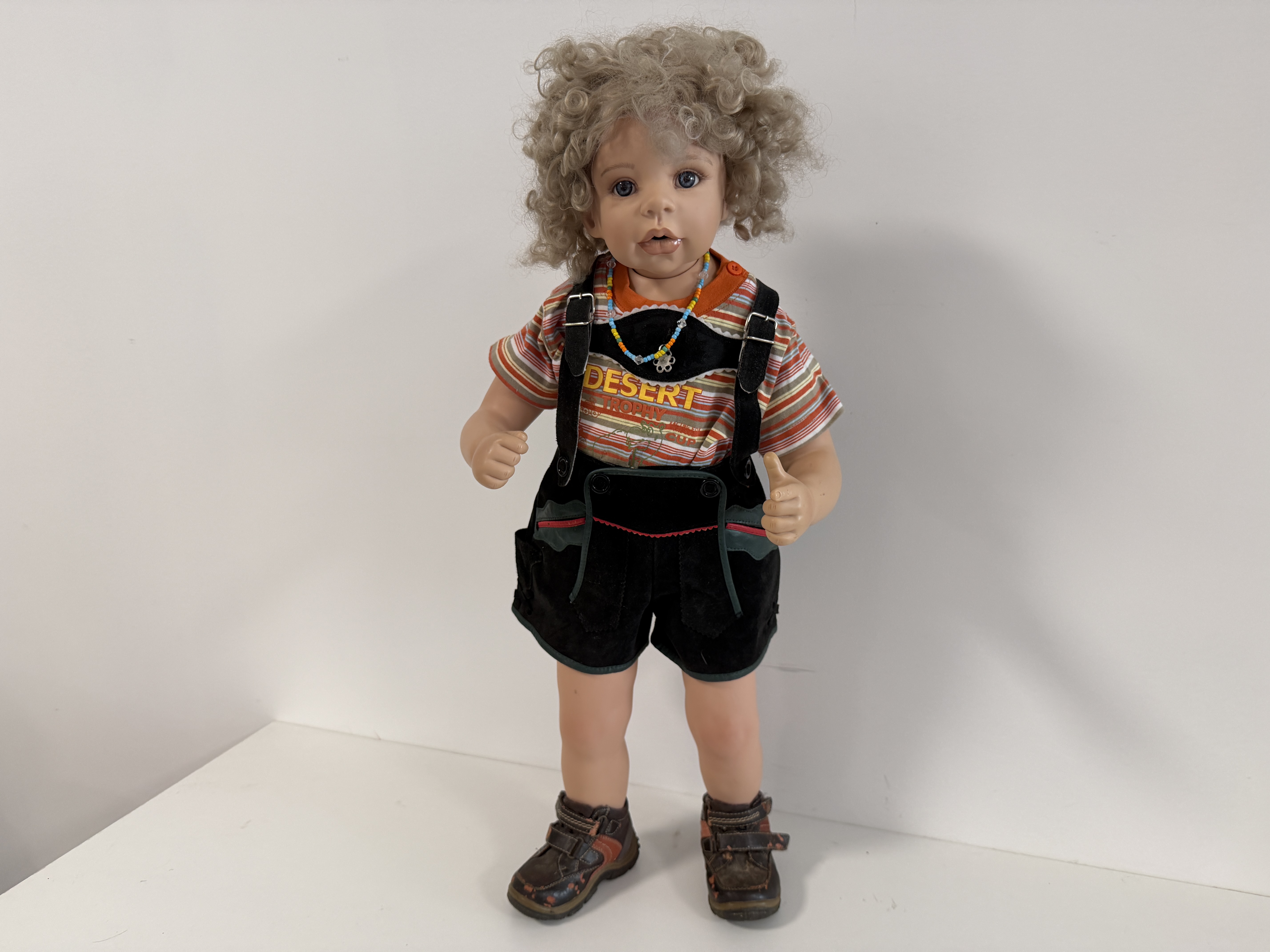 Künstlerpuppe Puppe Monika Levenig Vinyl Puppe 75 cm. Leicht Schmutzig 