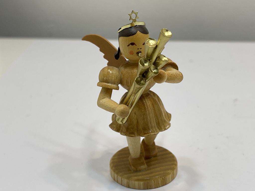 Erzgebirge Blank Figur Engel 6,8 cm.   Top Zustand    