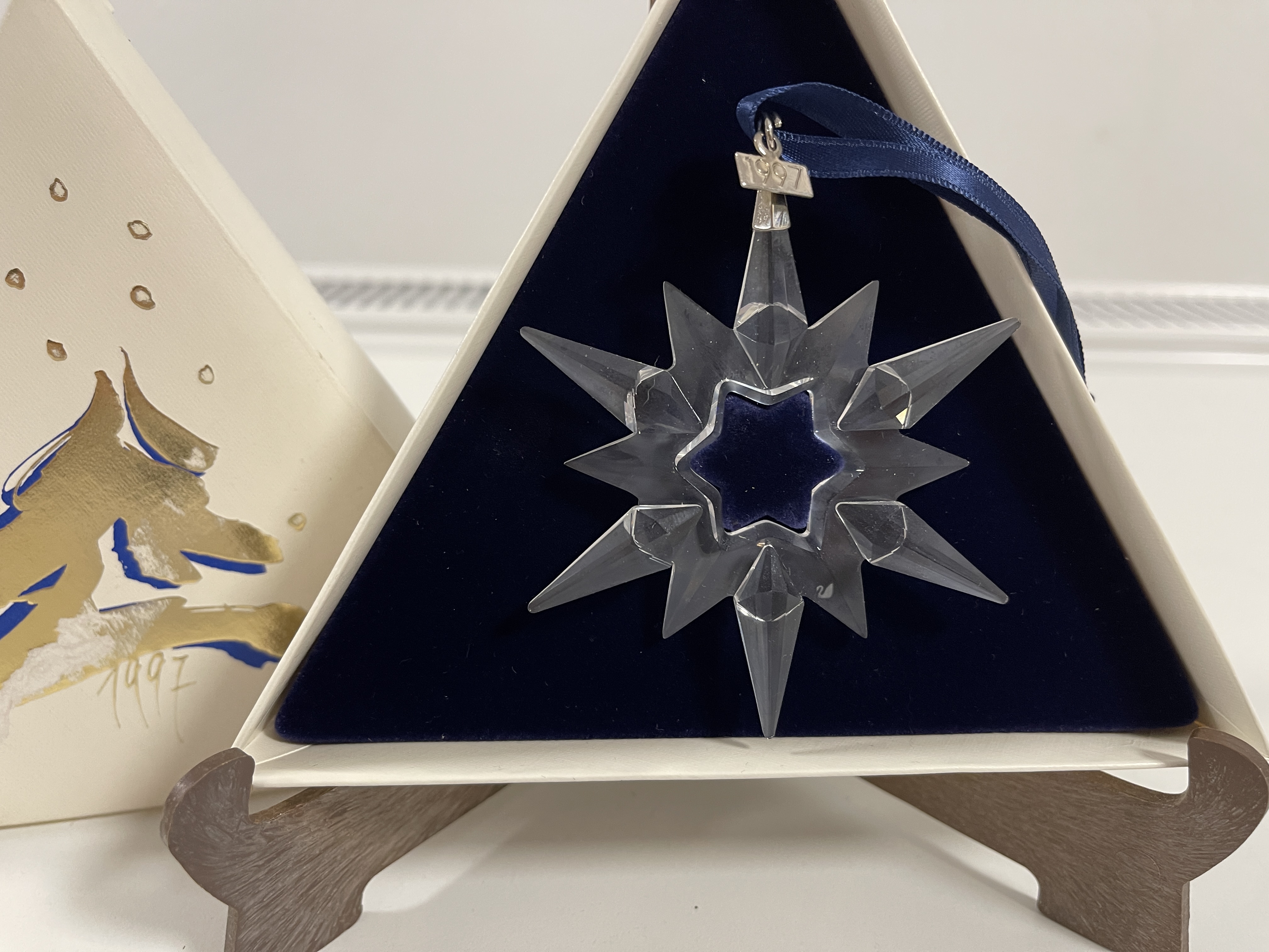 Swarovski Figur 211987 Weihnachtsstern 1997 Ornament 8,7 cm. Ovp Zertifikat Top zustand 