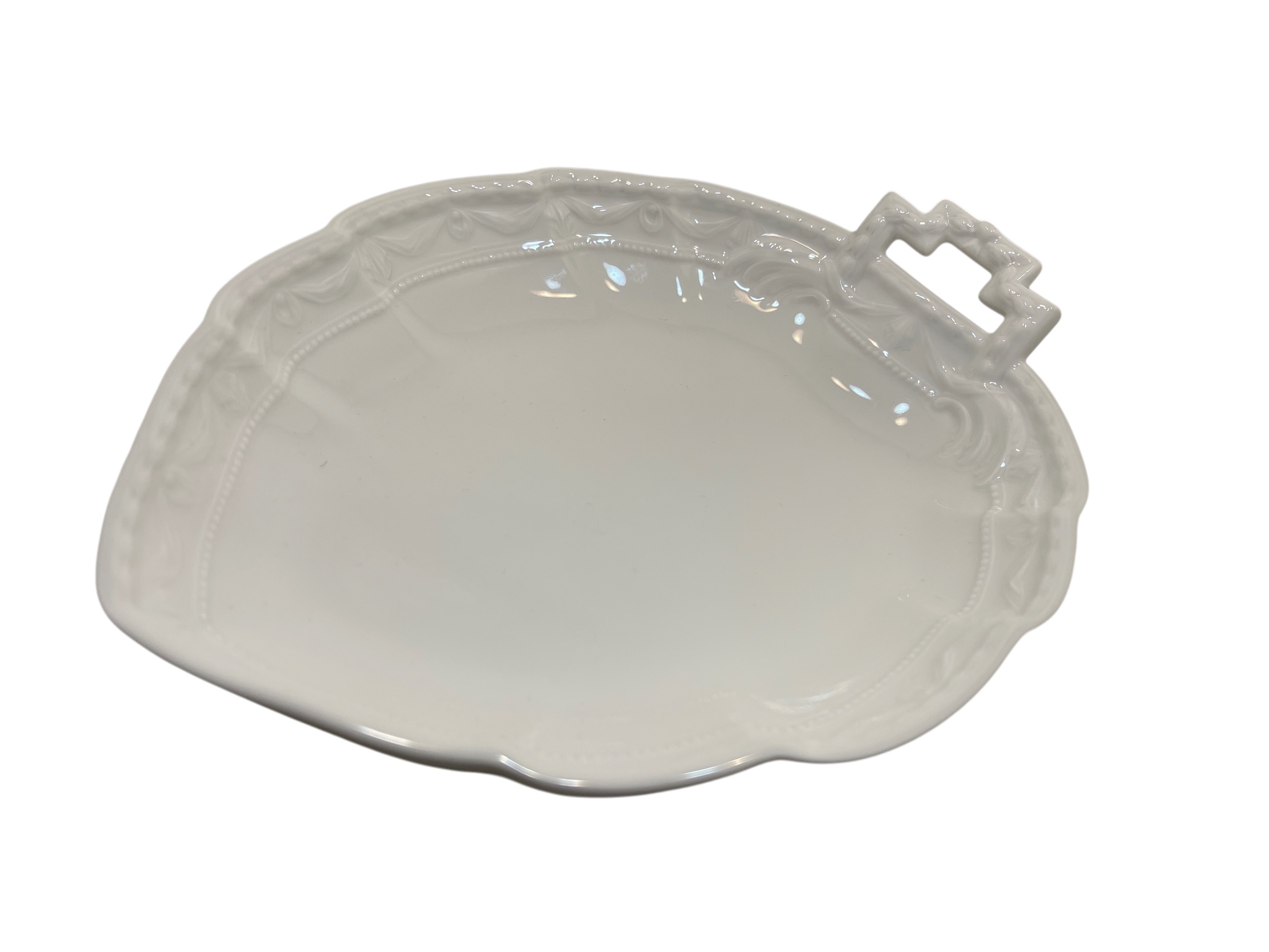 KPM Berlin Porzellan Blattschale Schale 24 x 18 x 3,5 cm. - 1 Wahl Top Zustand    