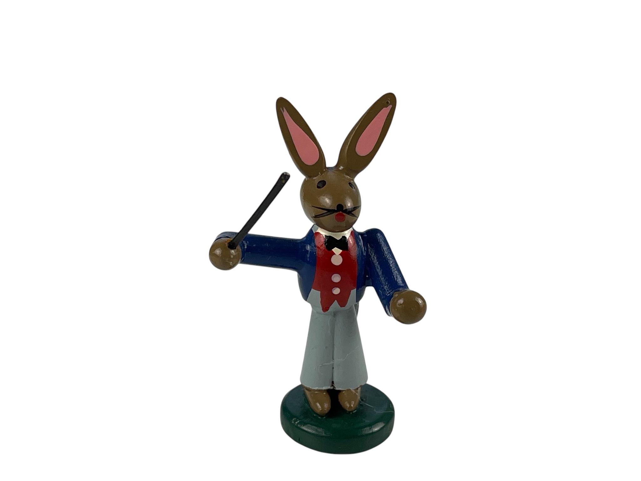 Erzgebirge Figur Hase 6,5 cm . Zustand siehe Fotos 