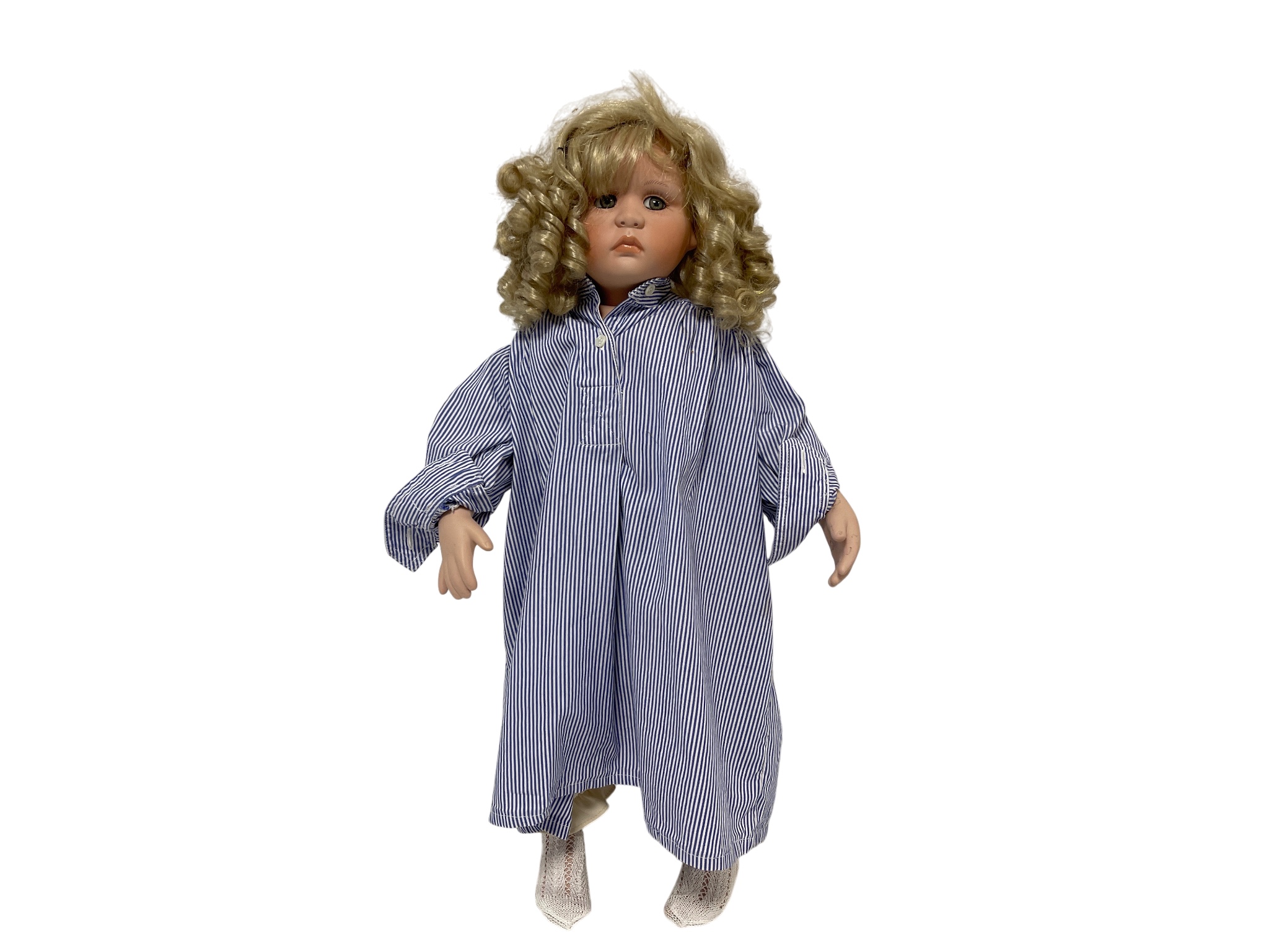  Künstlerpuppe Linda Valentino Michel Porzellan Puppe 56 cm. Top Zustand 