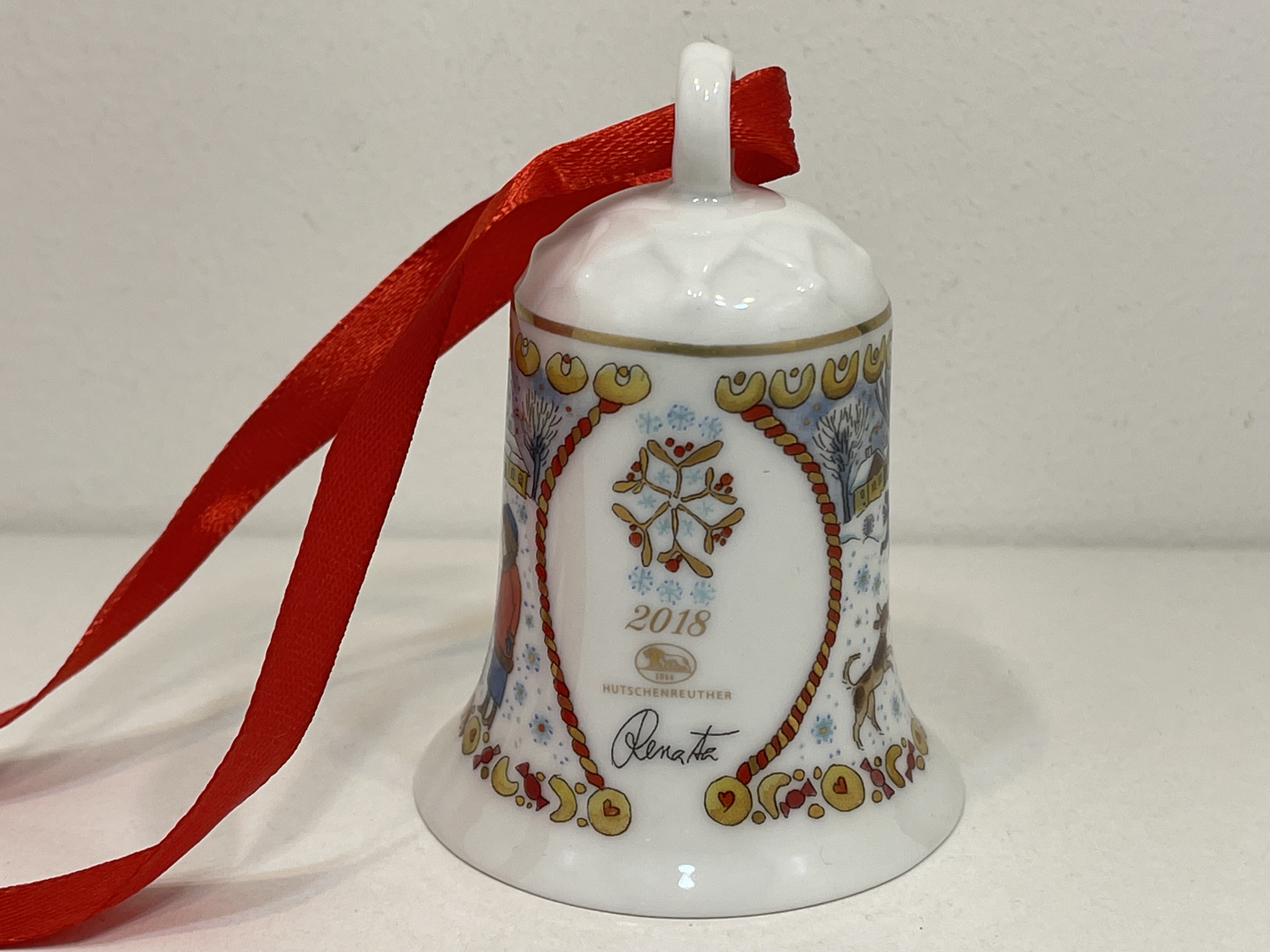  Hutschenreuther 2018. Weihnachtsglocke 7 cm. Top Zustand.  