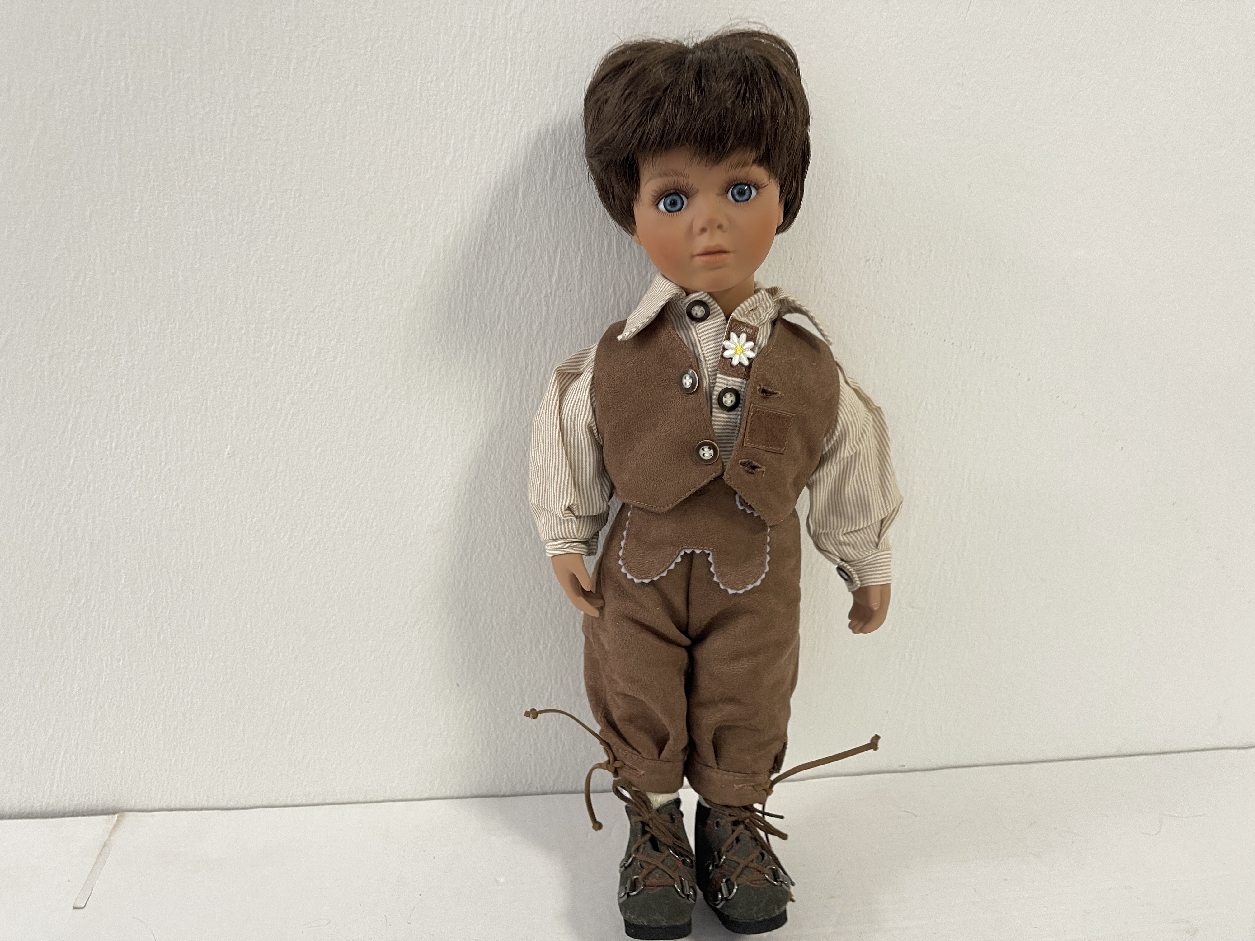 Künstlerpuppe Sammlerpuppe Rothkirch Porzellan Puppe 42 cm. Top Zustand    