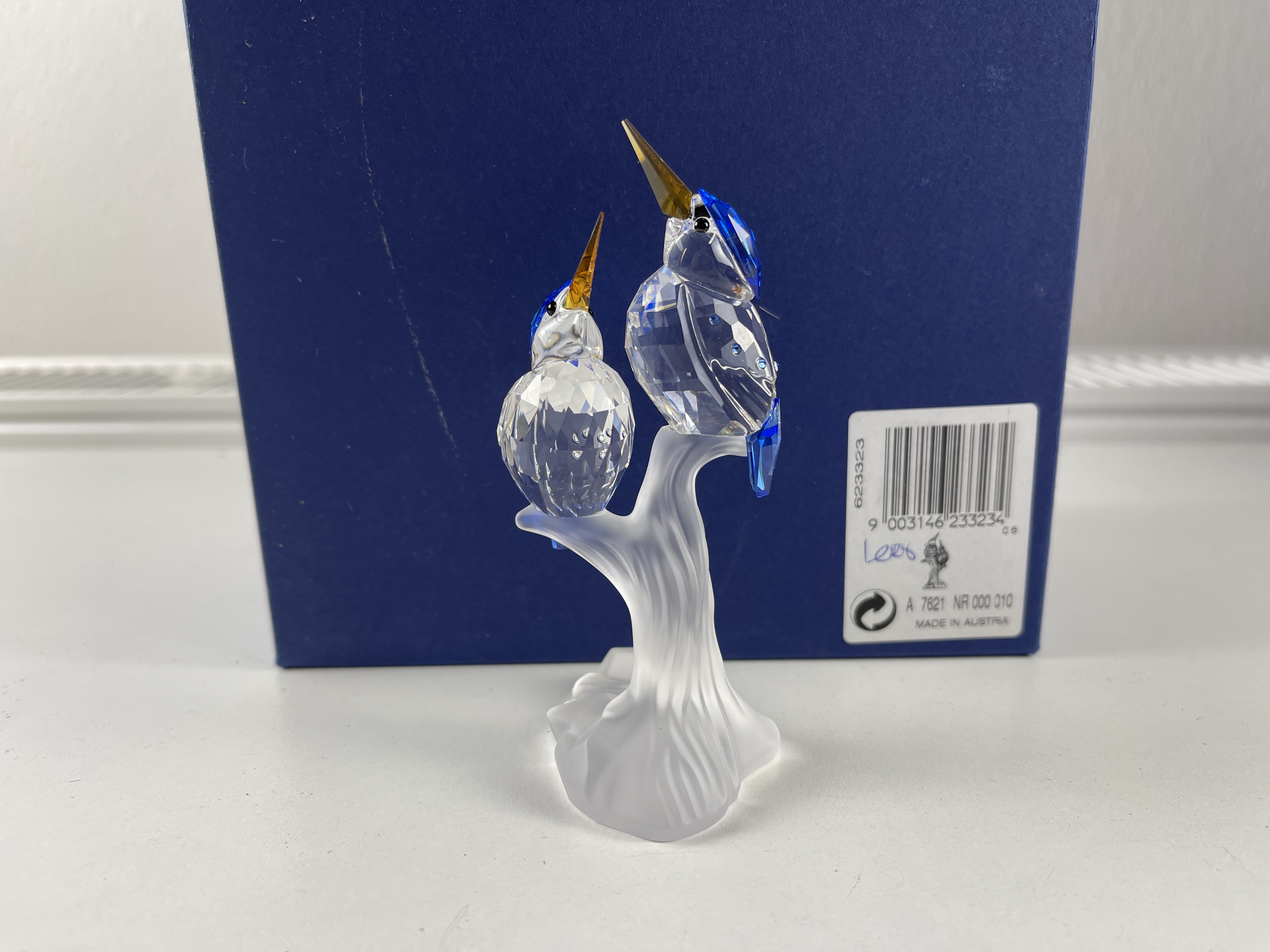  Swarovski Figur 623323 Eisvögel 10,2 cm Ovp & Zertifikat Top Zustand