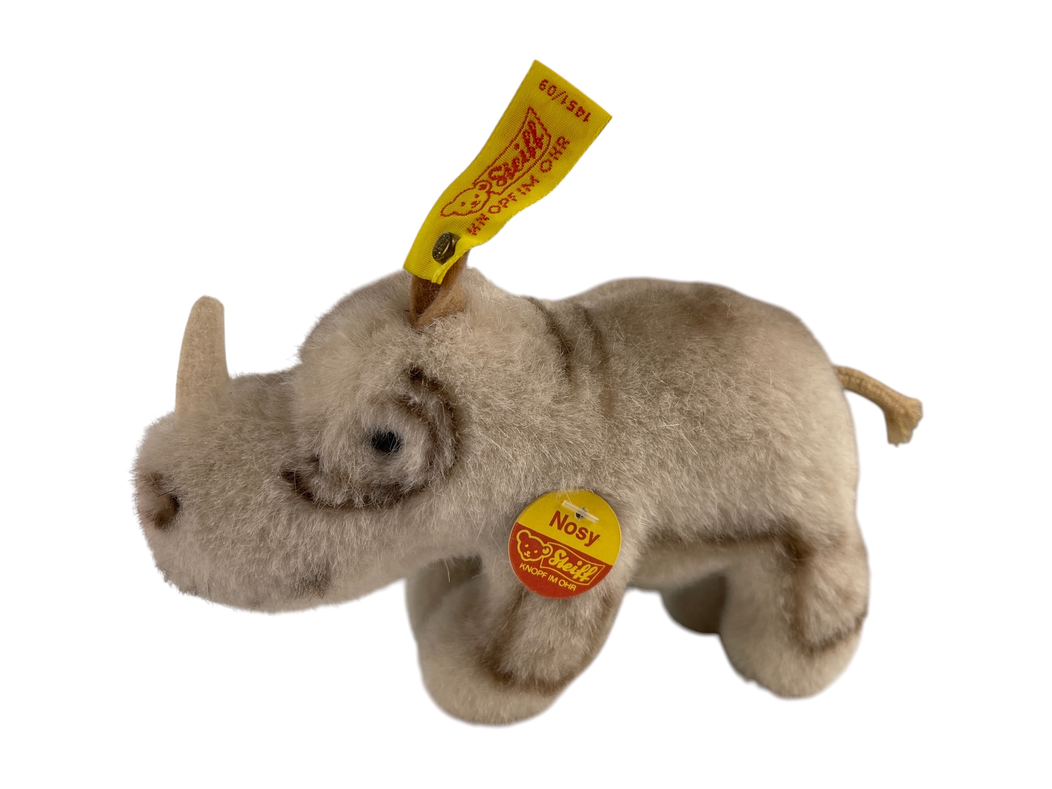 Steiff Tier Nashorn 1451/09 Nosy 9 cm - Top Zustand   