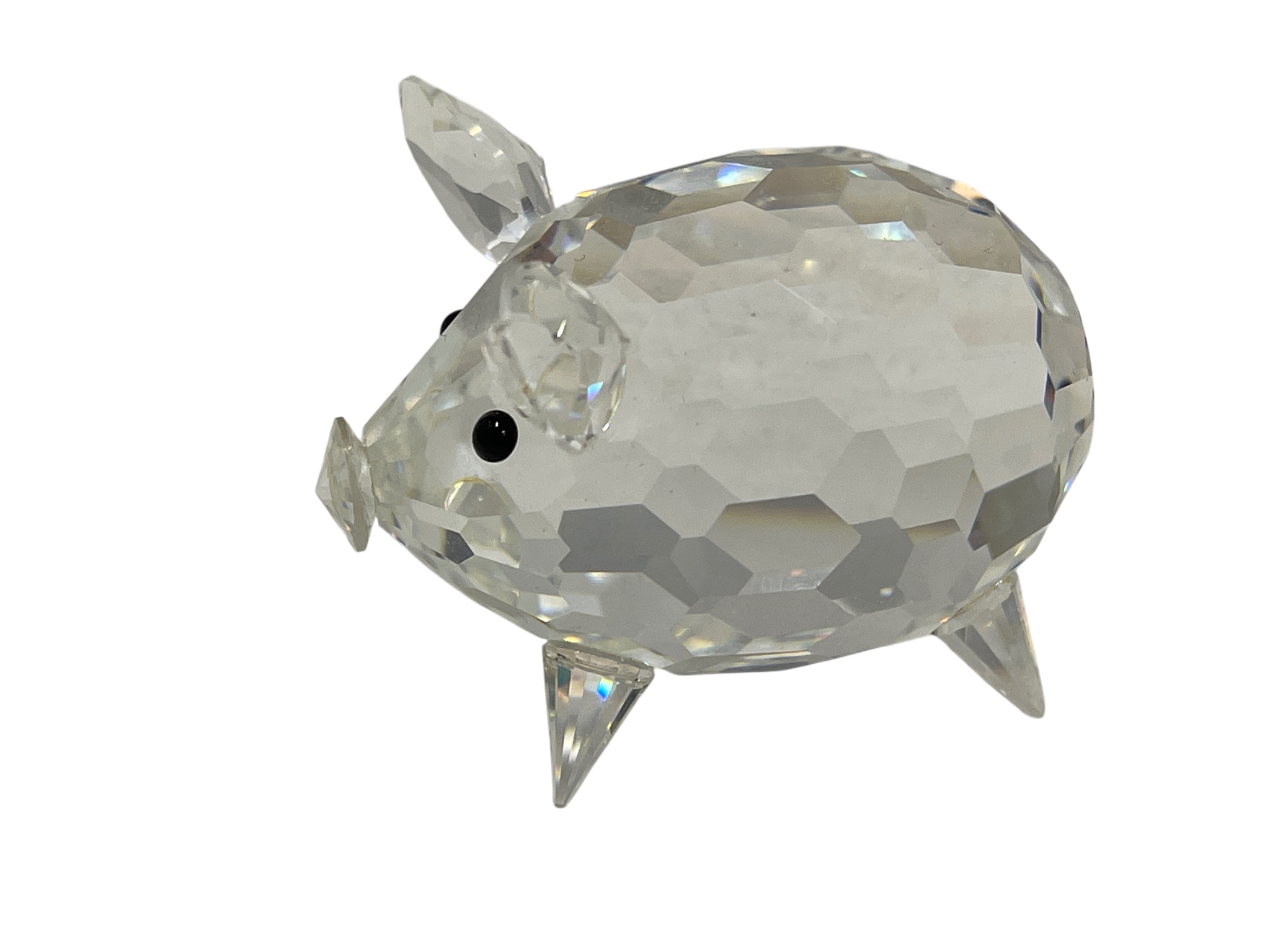  Swarovski Figur 010031 Schwein 6 cm. kleiner defekt (Schwanz fehlt)