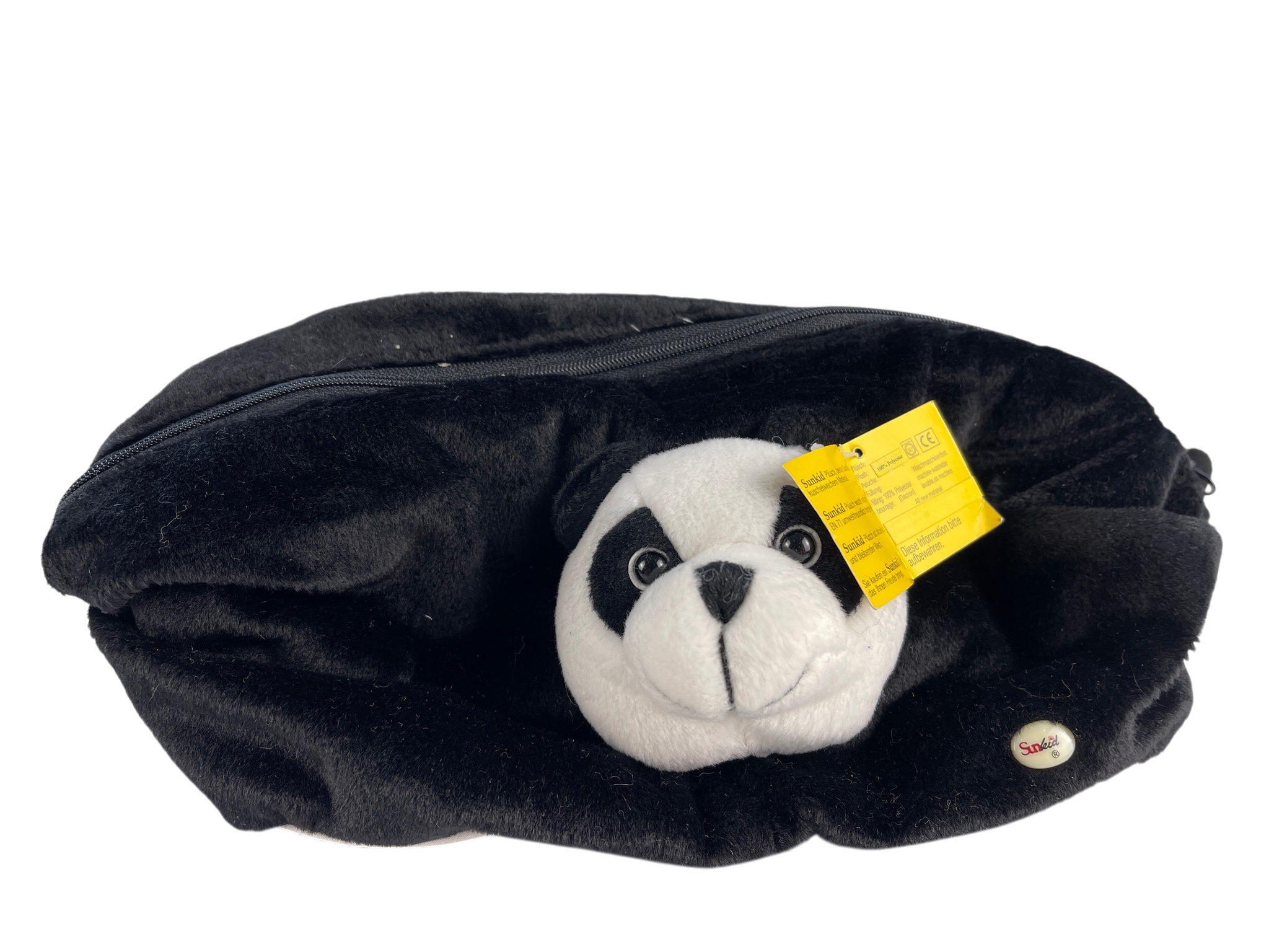 Kulturtasche Stofftier Tasche Sunkid Panda - 30 cm - Top Zustand 
