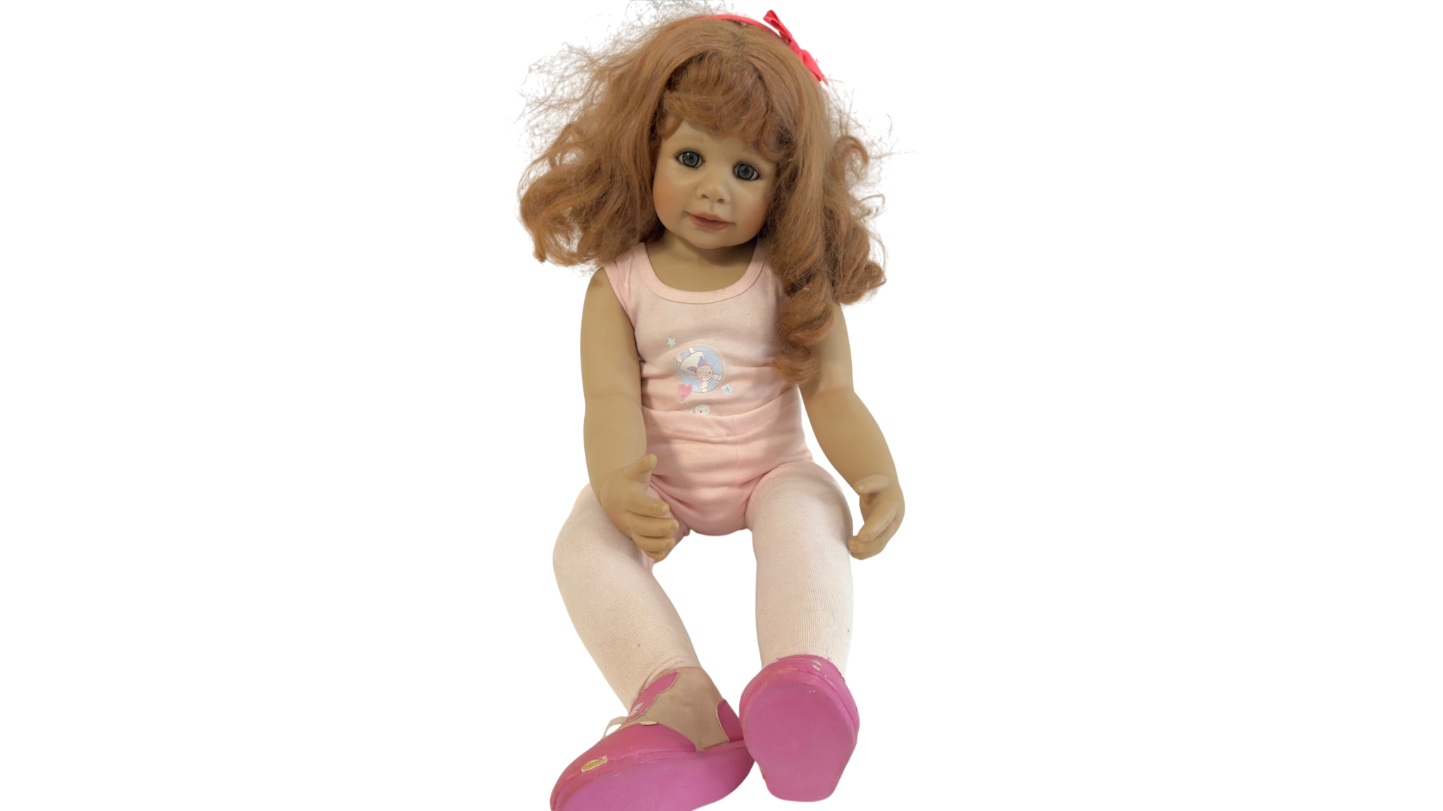 Künstlerpuppe Puppe Monika Peter Leicht Vinyl Puppe 86 cm. Guter Zustand siehe Fotos 