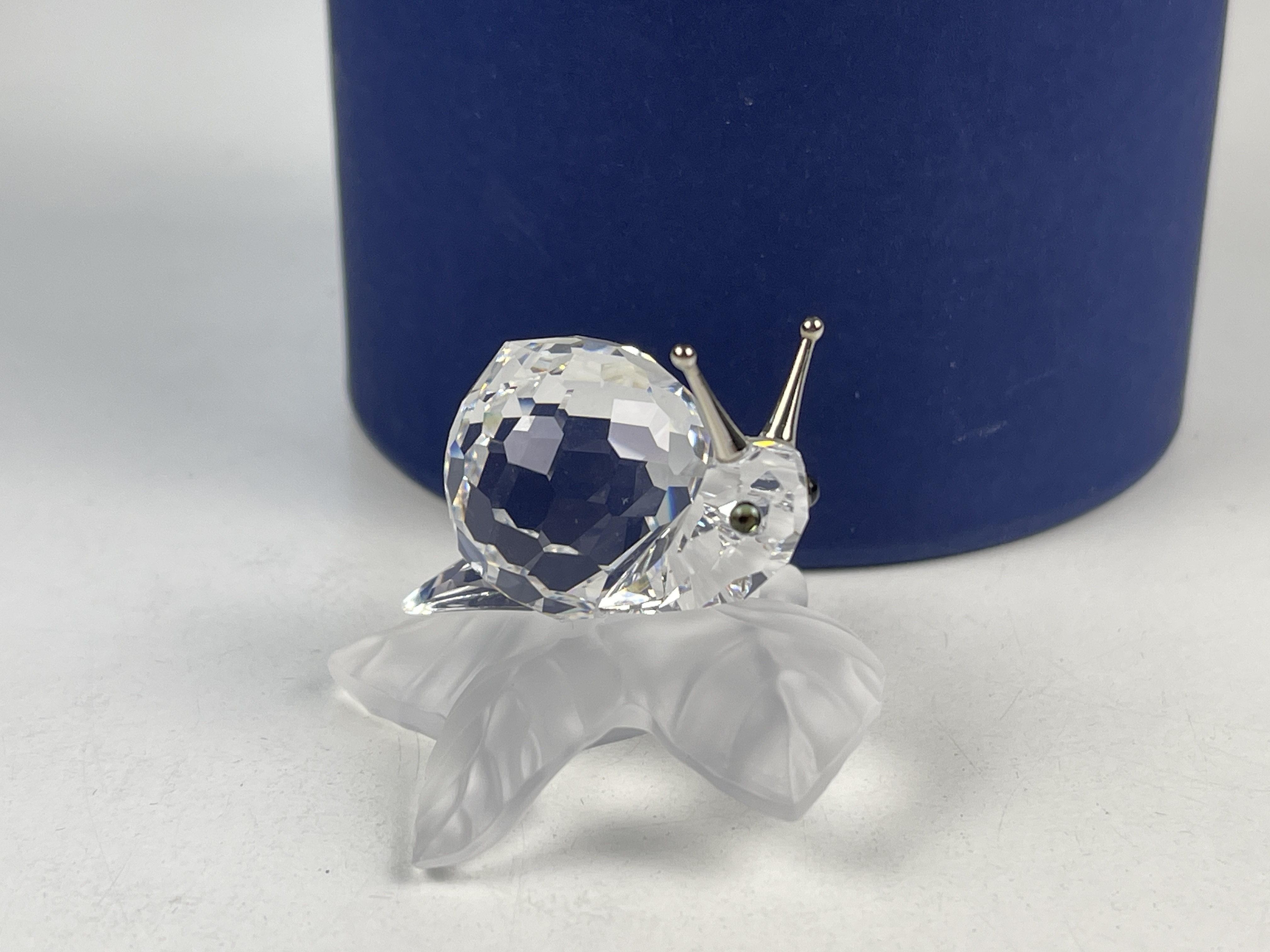 Swarovski Figur 196501 Schnecke auf Blatt. 5 cm. Ovp & Zertifikat Top Zustand