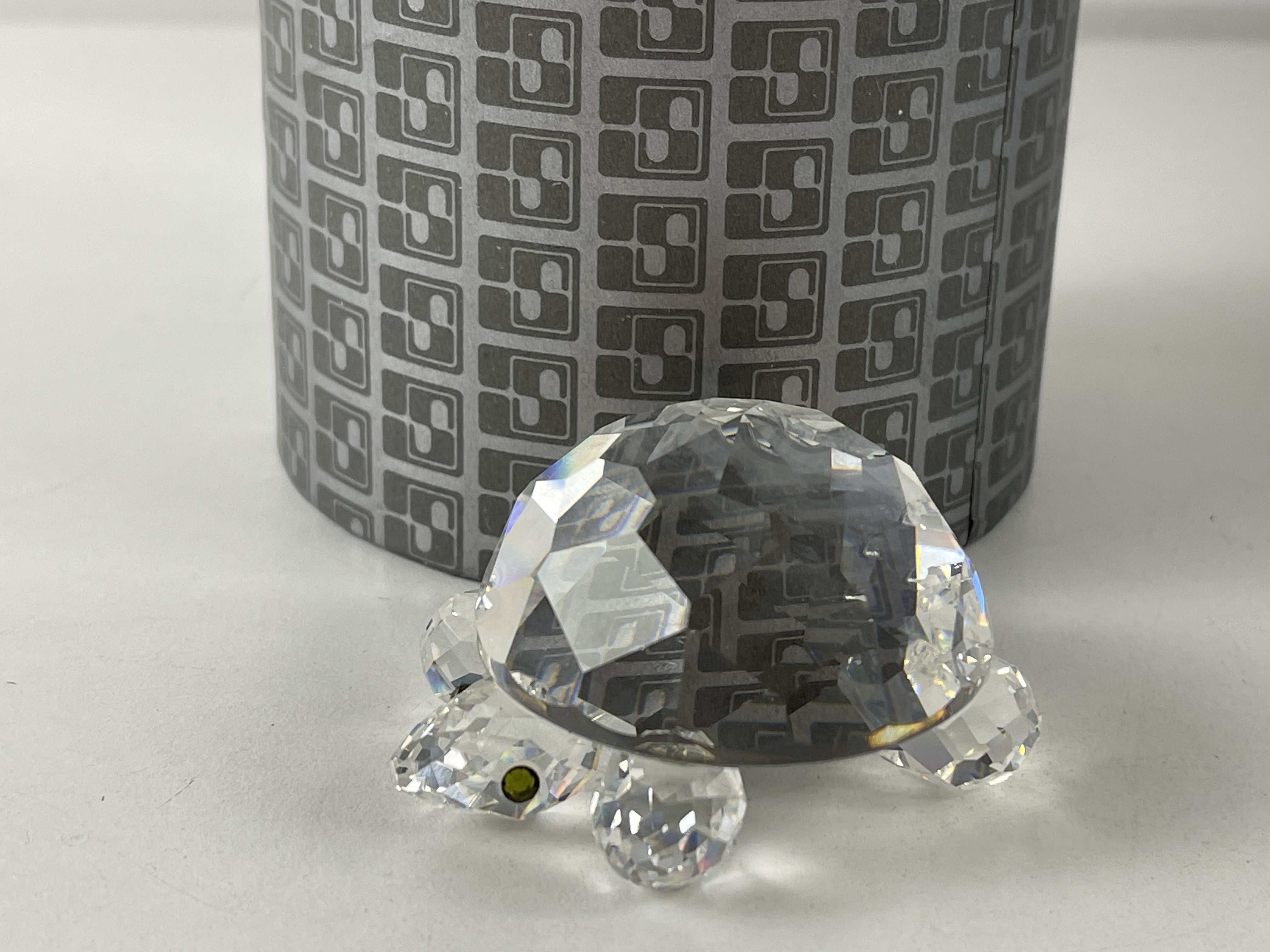  Swarovski Figur Kristall 010037 Große Schildkröte 6 cm. Ovp & Zertifikat + Top Zustand.   
