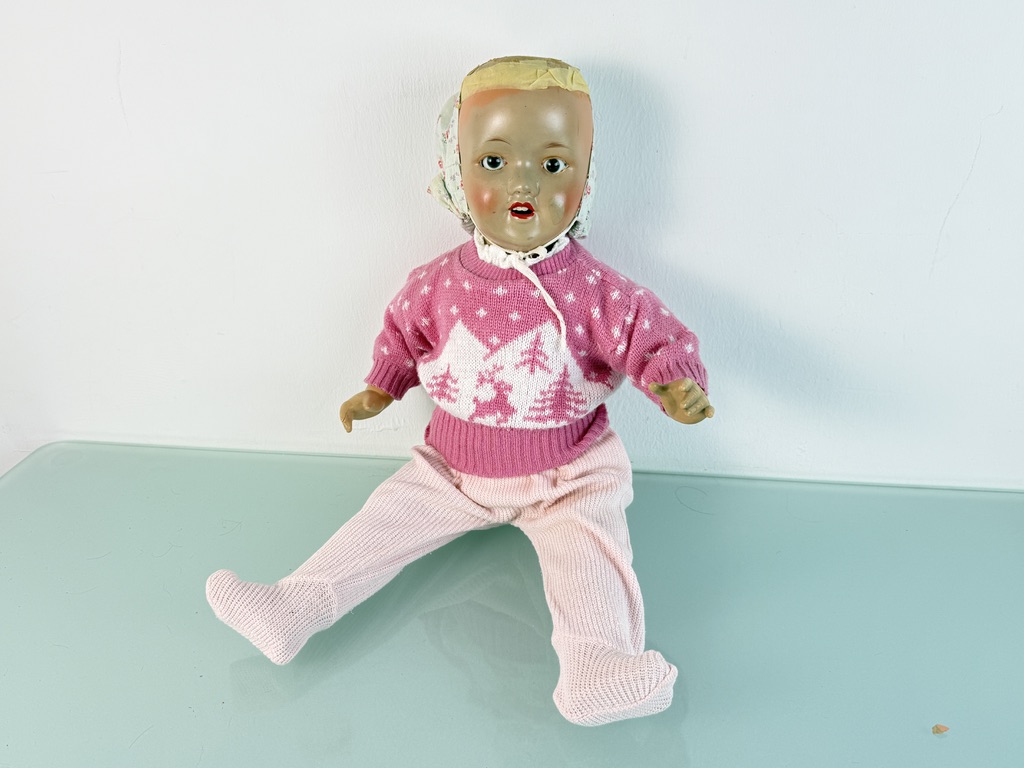 Künstlerpuppe alte Sammler Puppe 60 cm Zustand siehe Fotos 