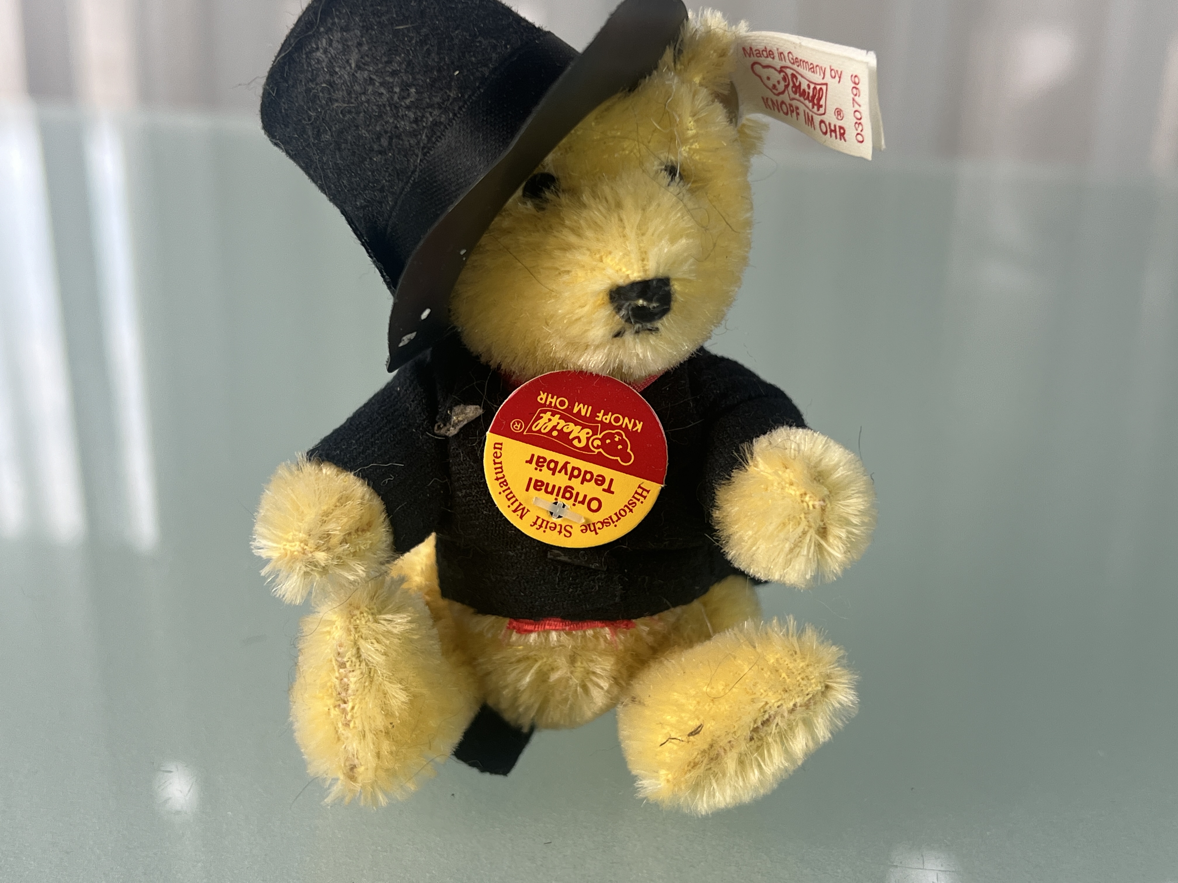 Steiff Tier 030796 Teddy Bär Kaminfeger 11 cm. Top Zustand