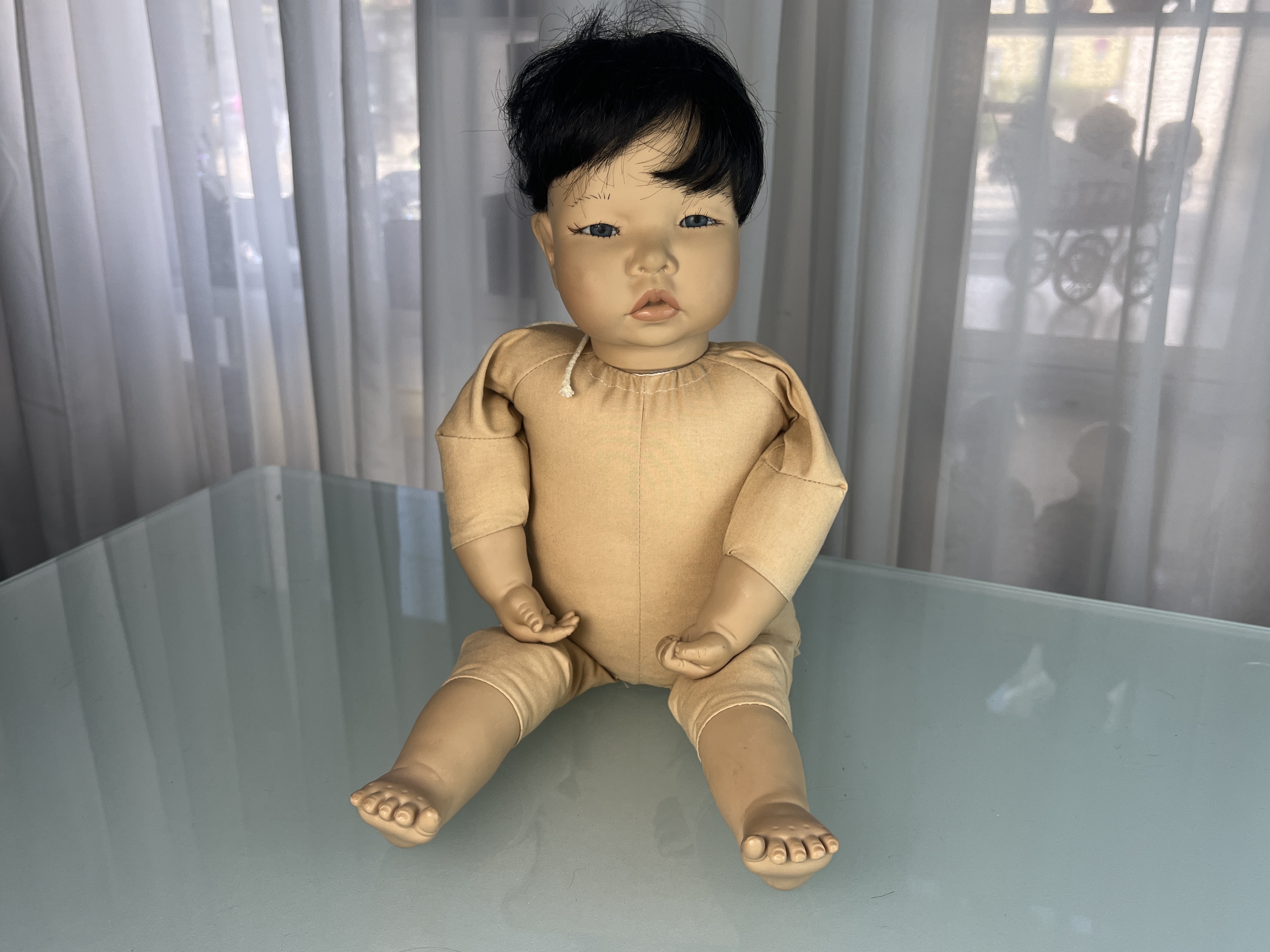 Künstlerpuppe Sammler Götz Carin Lossnitzer Vinyl Puppe 55 cm. Top Zustand