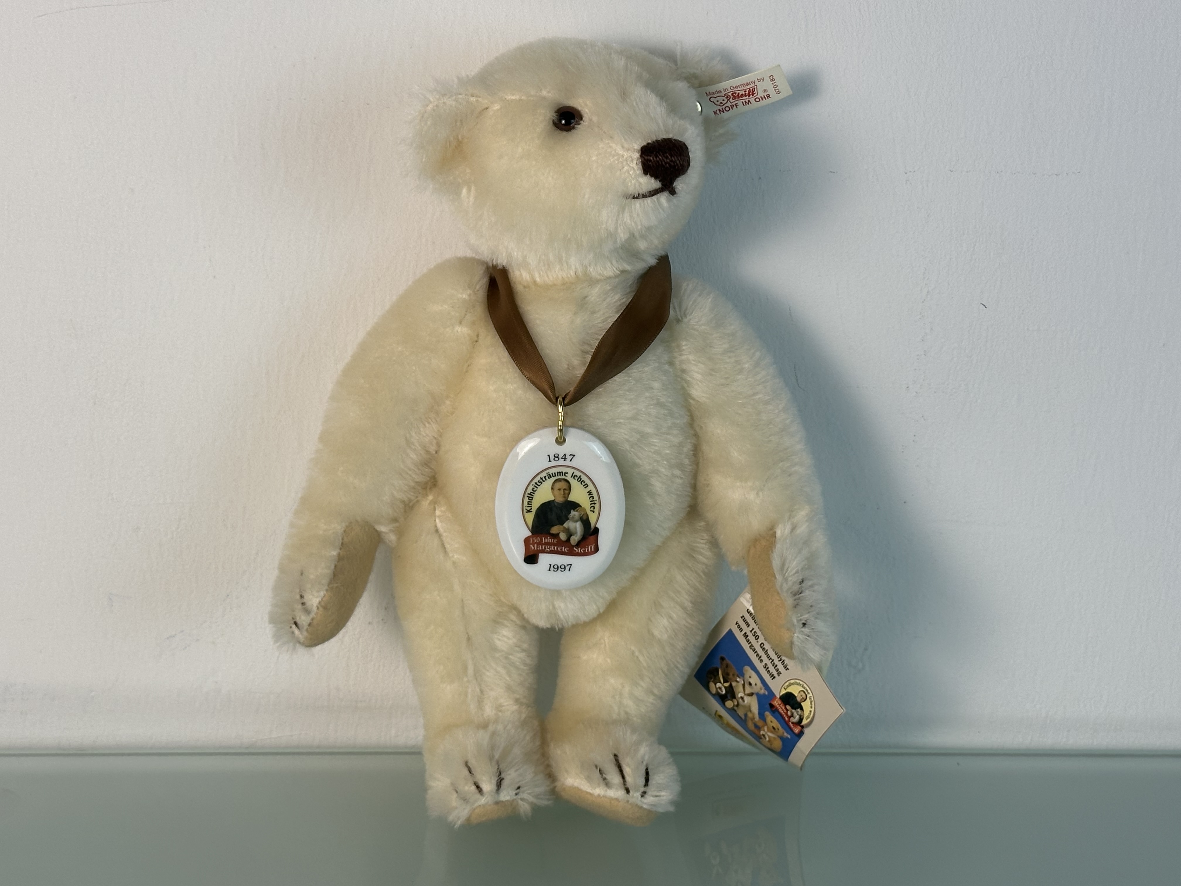  Steiff Tier 670183 150th Geburtstags Teddy Bär 28  cm Top Zustand