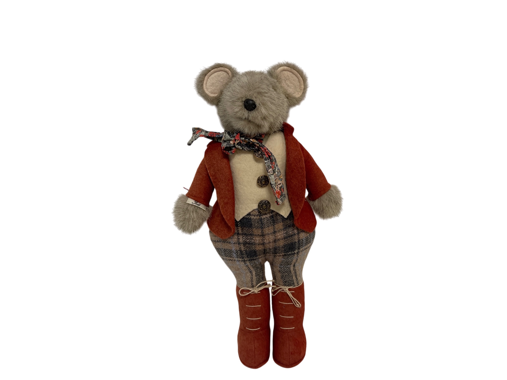 Künstler Stofftier Maus 37 cm. Top Zustand. 