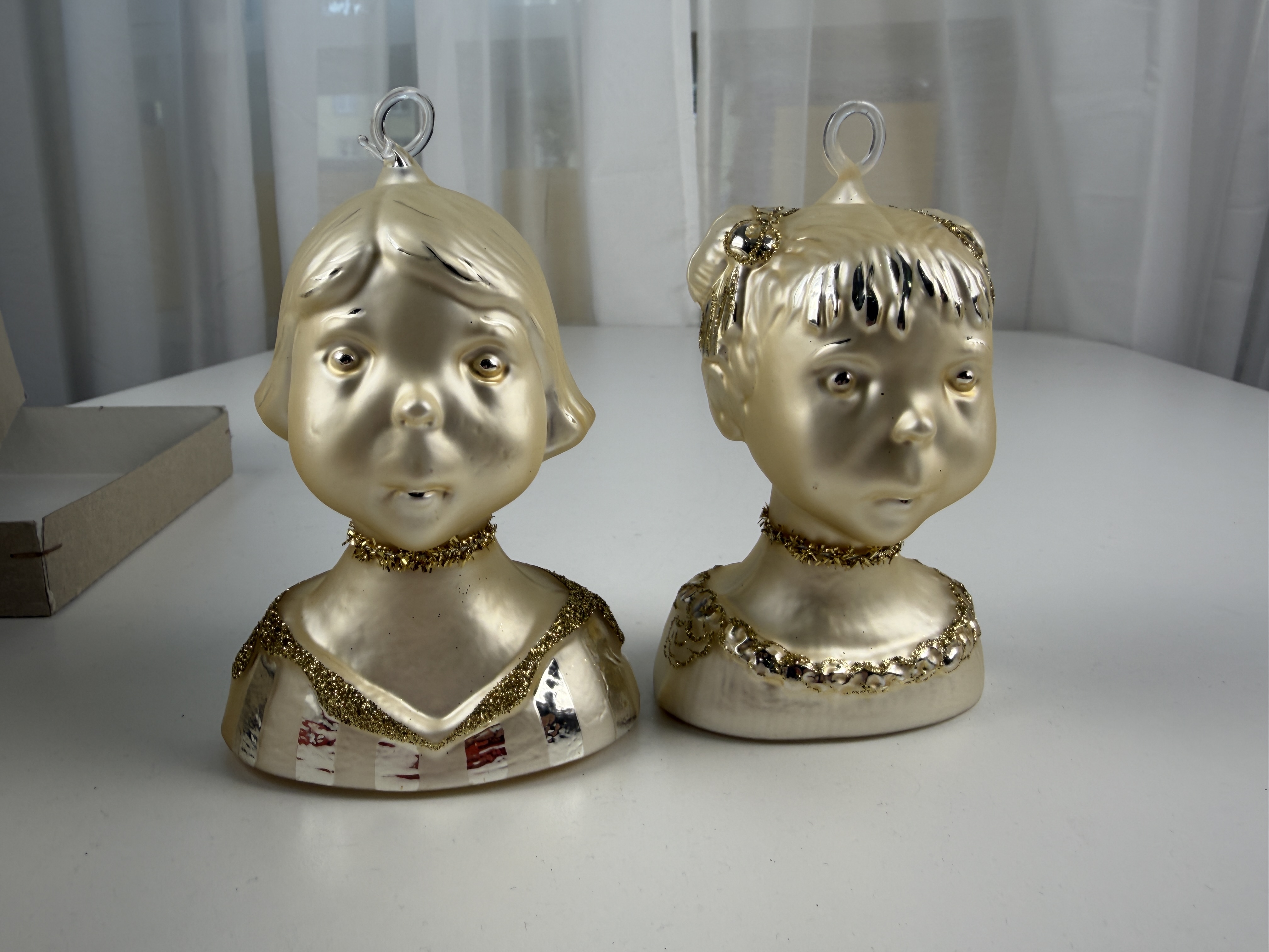 Zwergnase Nicole Marschollek Glaskugeln 2 teiliges Set 13 cm Top Zustand