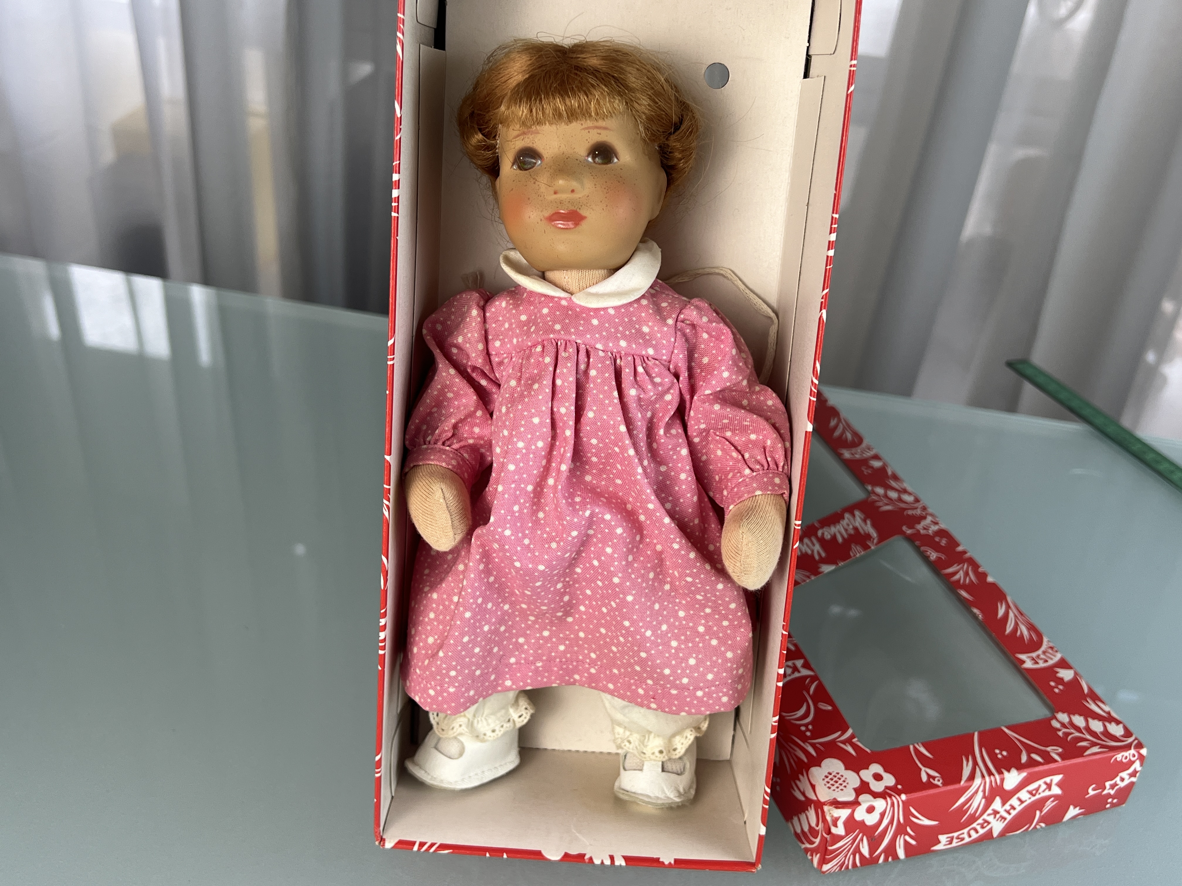 Käthe Kruse Puppe Sammlerpuppe 25 cm Top Zustand - Siehe Foto. 