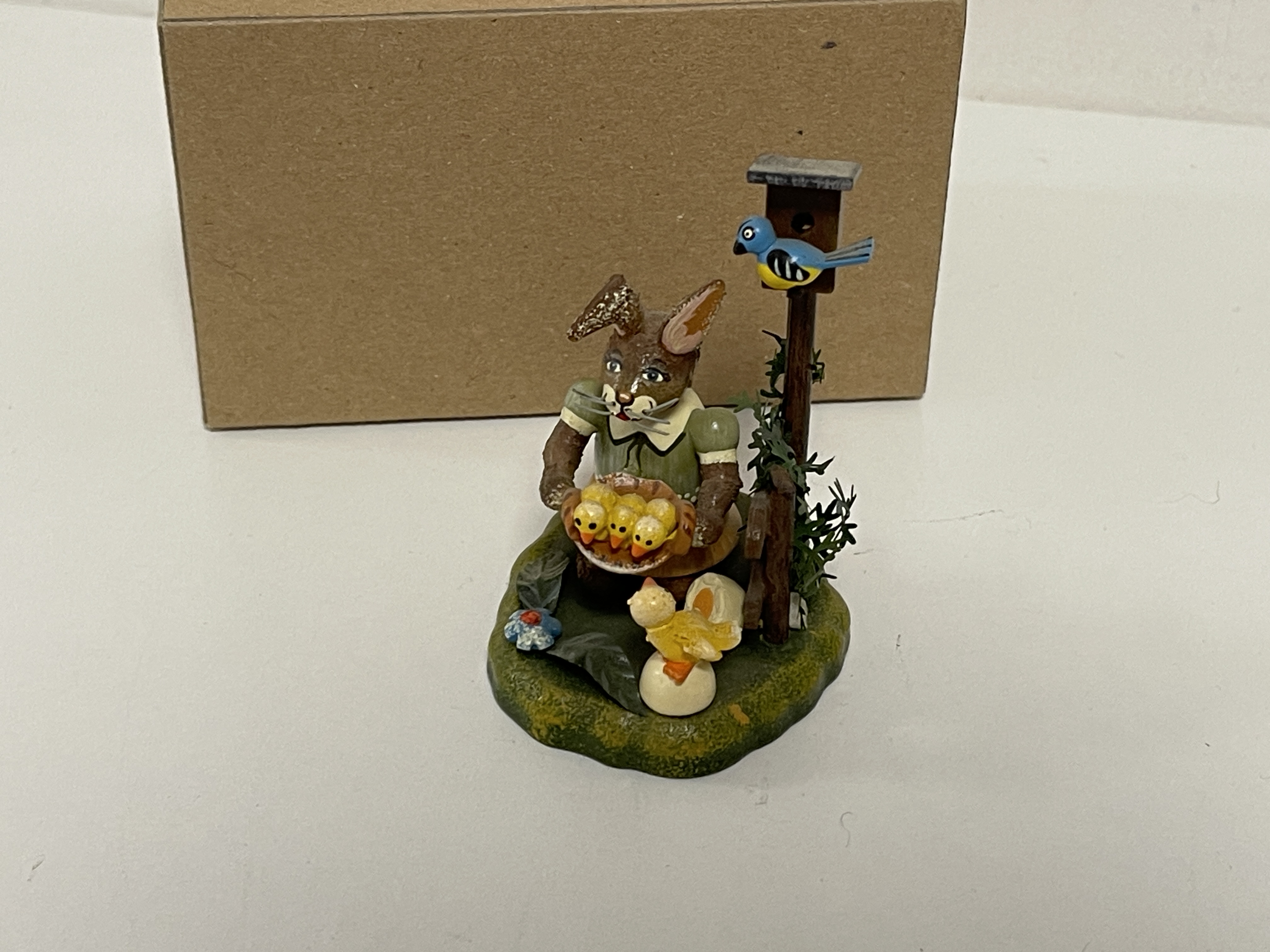 Erzgebirge Sammler Figur Hubrig Hase 8,5 cm. Top Zustand  