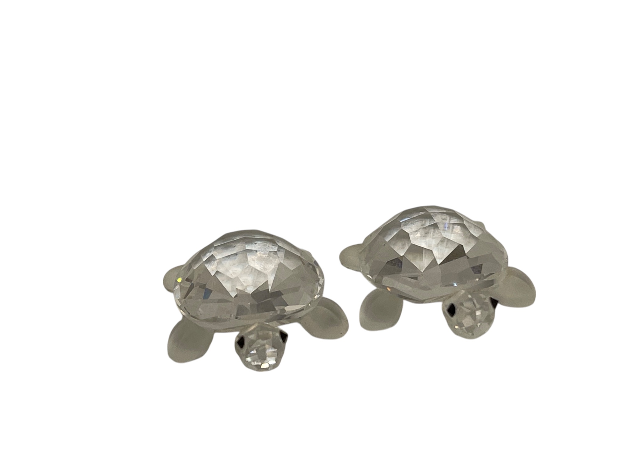 Swarovski Kristall 220960 Figur 2 Schildkröten je 2,6 cm. Top Zustand  