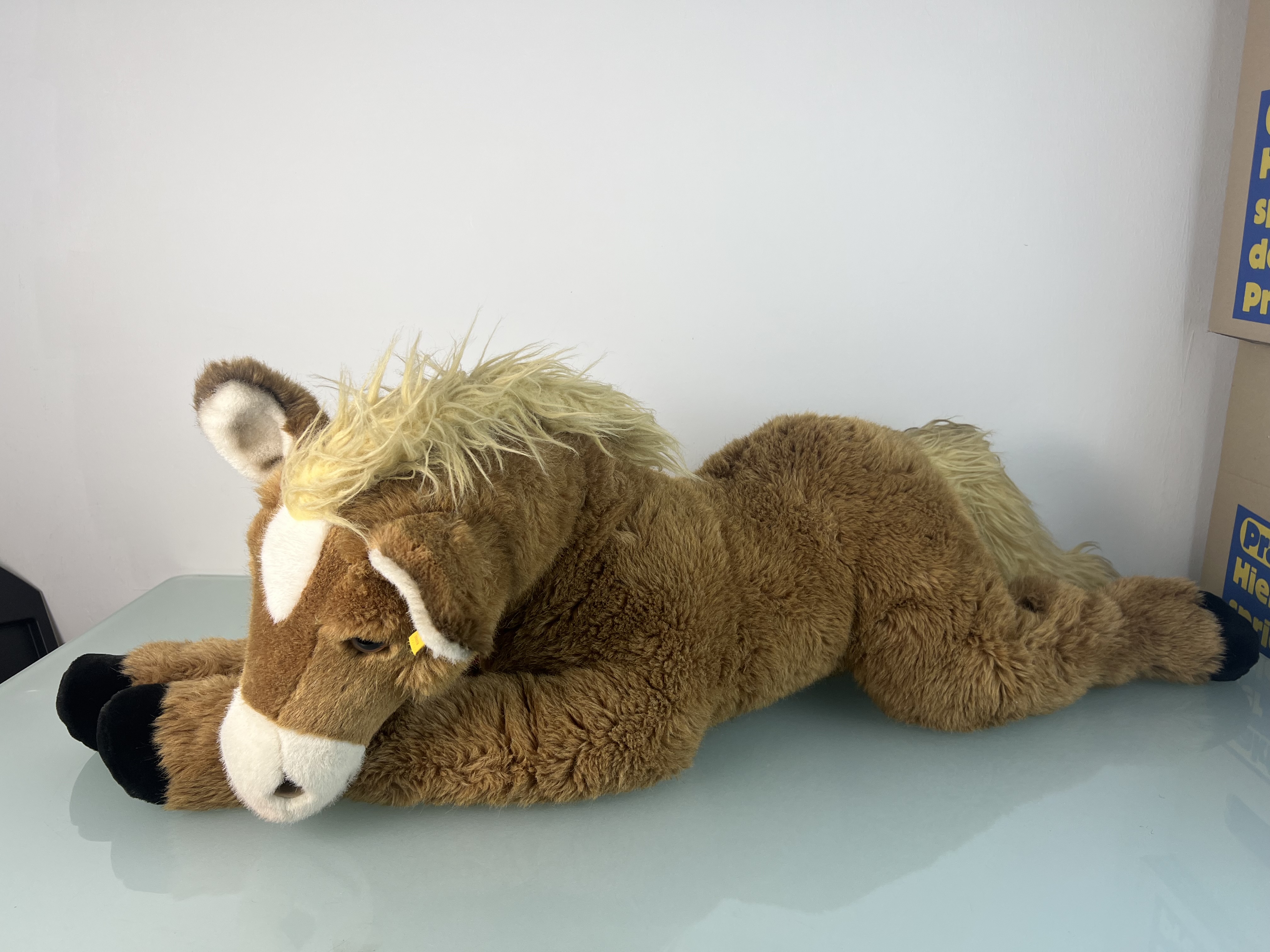 Steiff Tier 103278 Molly Pferd 96 cm Lang / 36 cm Breit / 28 cm Hoch. Top Zustand