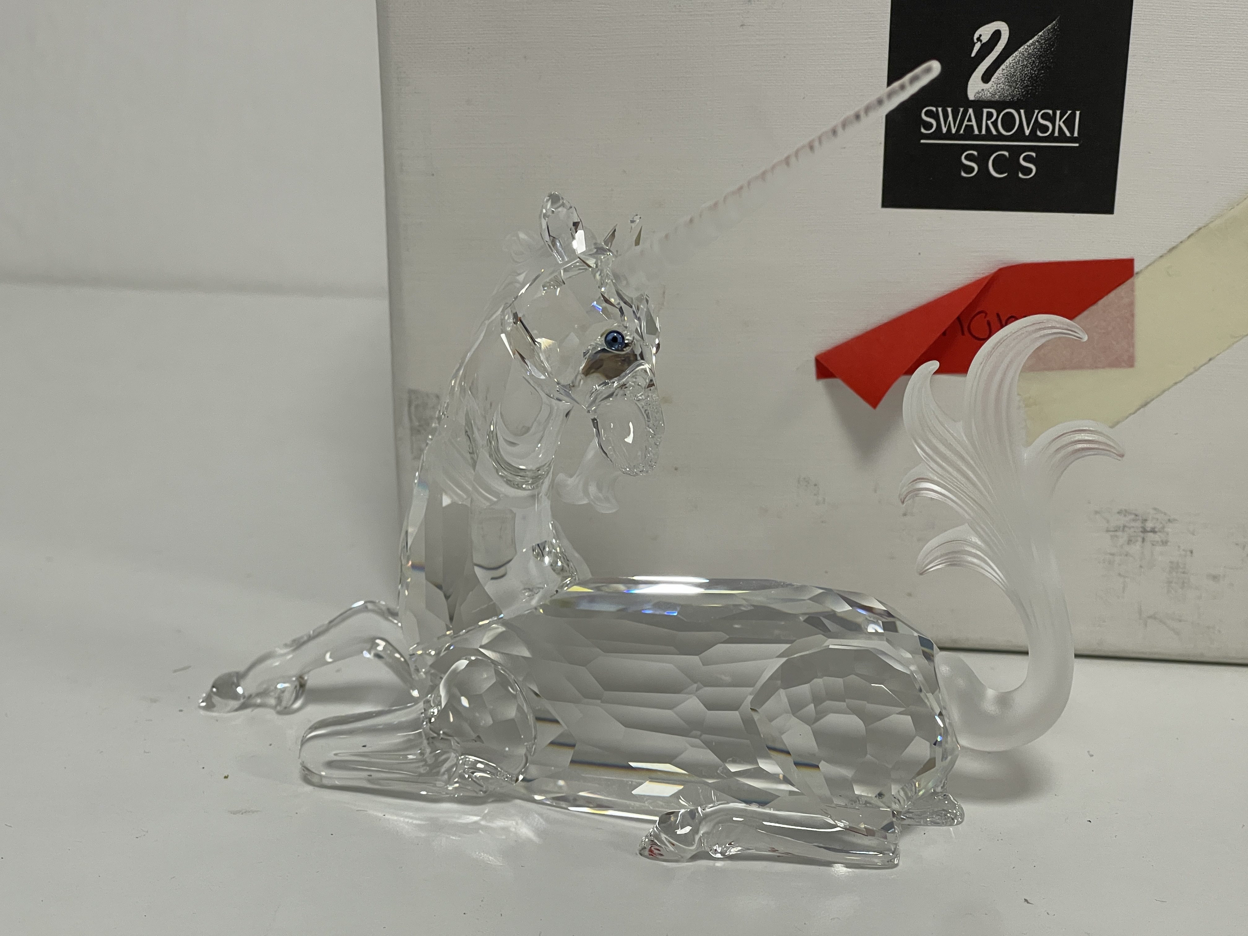  Swarovski Figur 191727 Jahresfigur Einhorn 14 cm. Mit Kiste - Top Zustand  