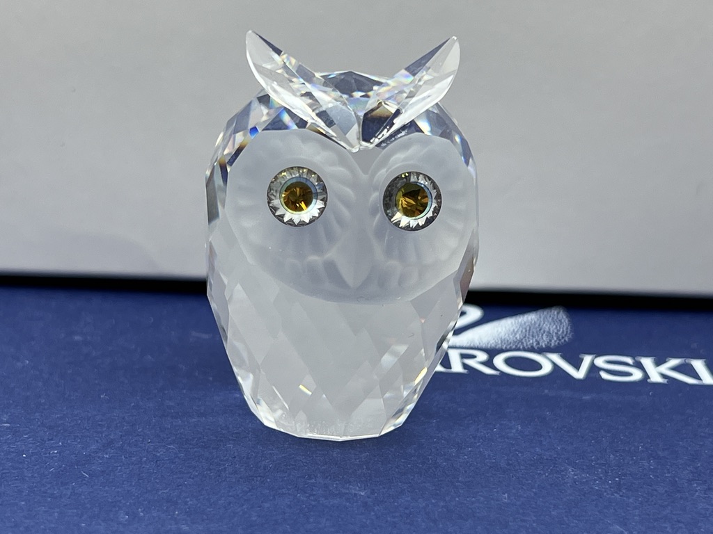 Swarovski Figur Kristall 046000 Eule 5,3 cm. Top Zustand 