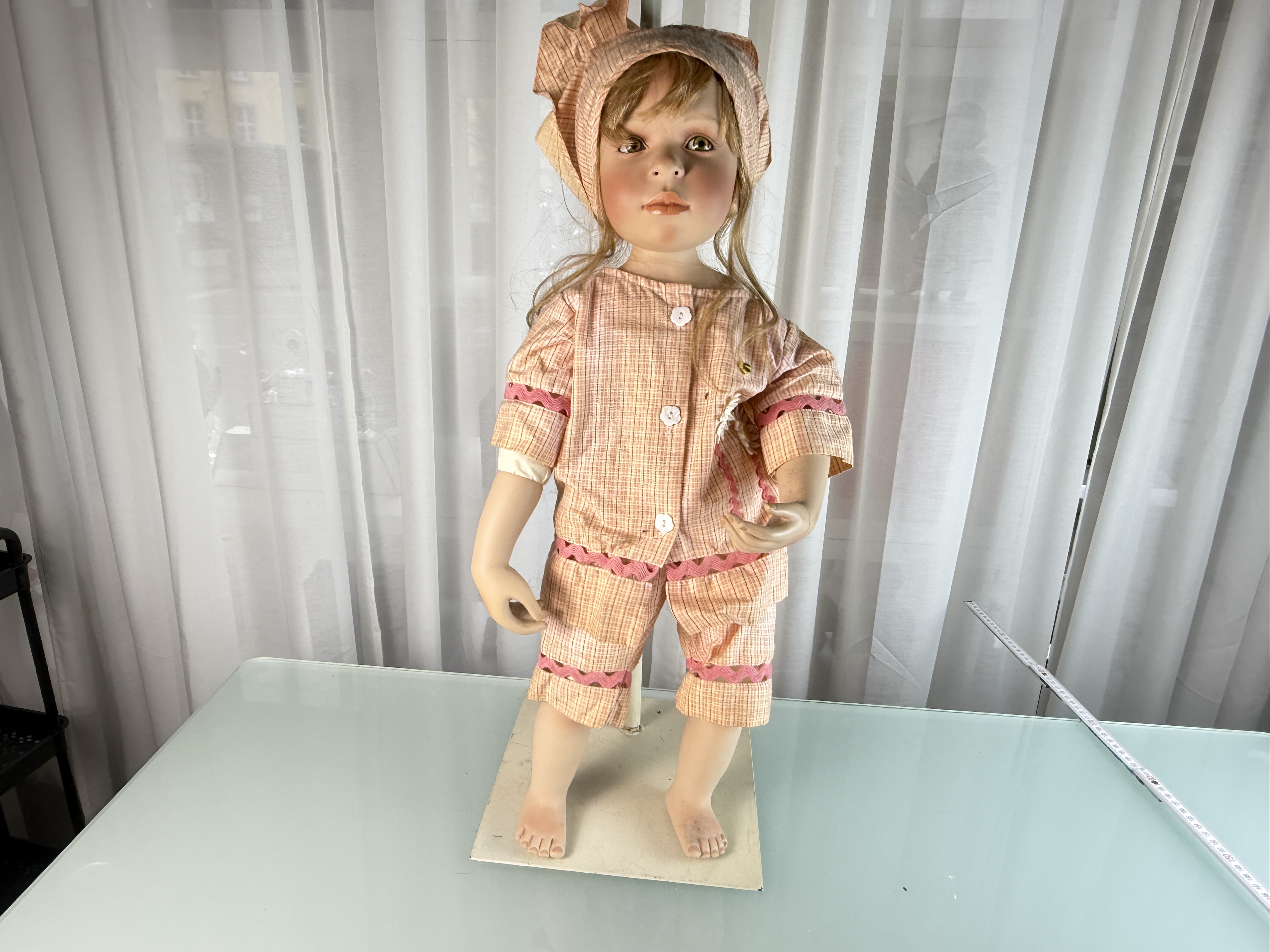 Künstlerpuppe Pamela Erff Porzellan Puppe 65 cm