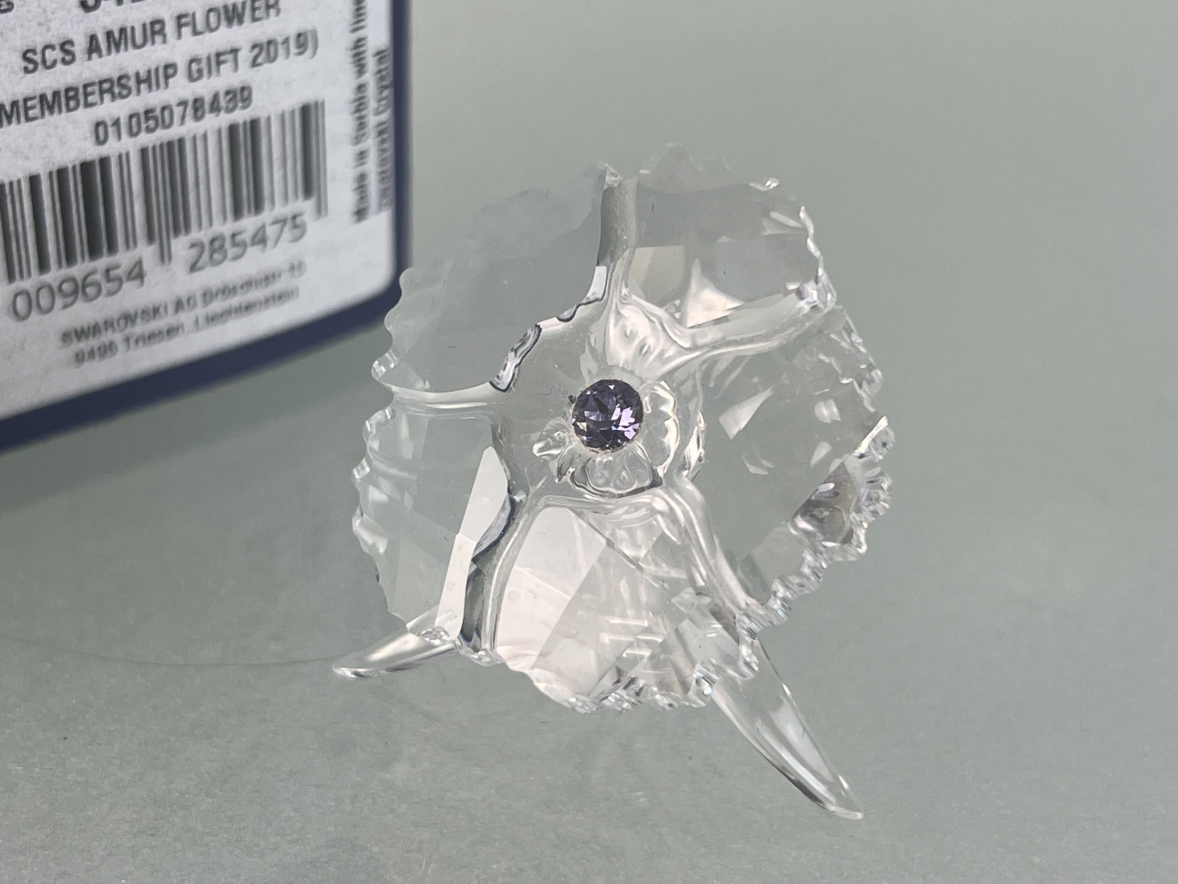 Swarovski Figur 5428547 Mitgliedsgeschenk ScS Amur Blume 3 cm. Mit OVP + Zertifikat. Top Zustand