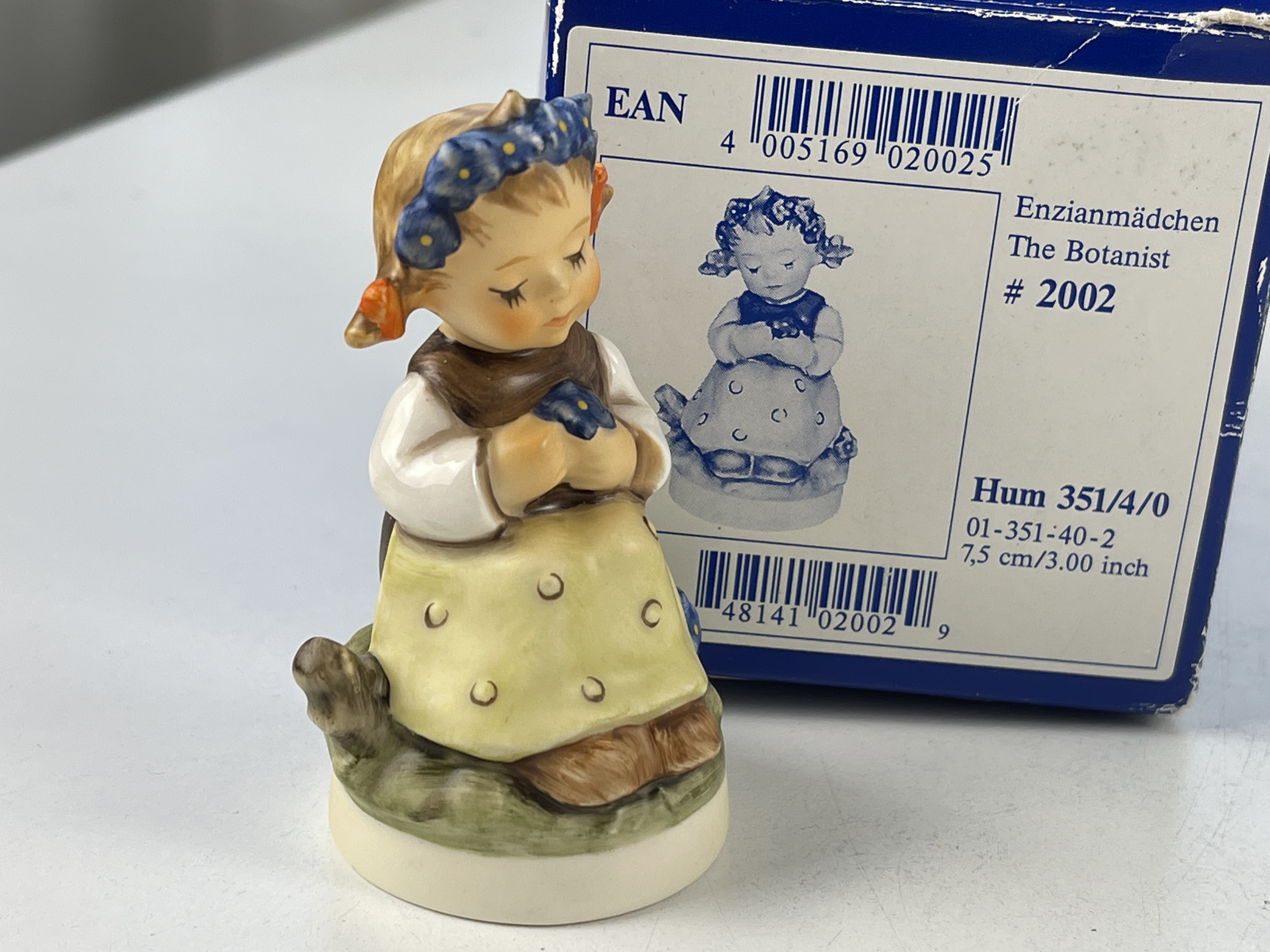  Hummel Figur 351 4/0 Enzian Mädchen 7 cm. 1 Wahl. - Top Zustand  OVP