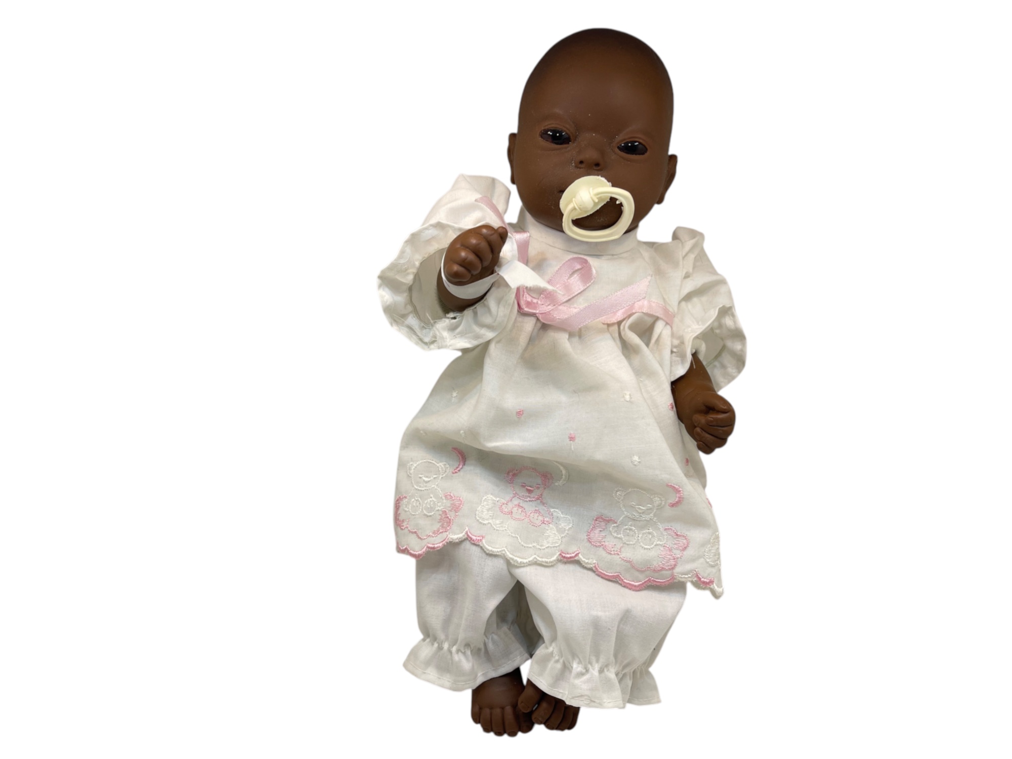 Sammler Puppe Vinyl Puppe 34 cm. Top Zustand 