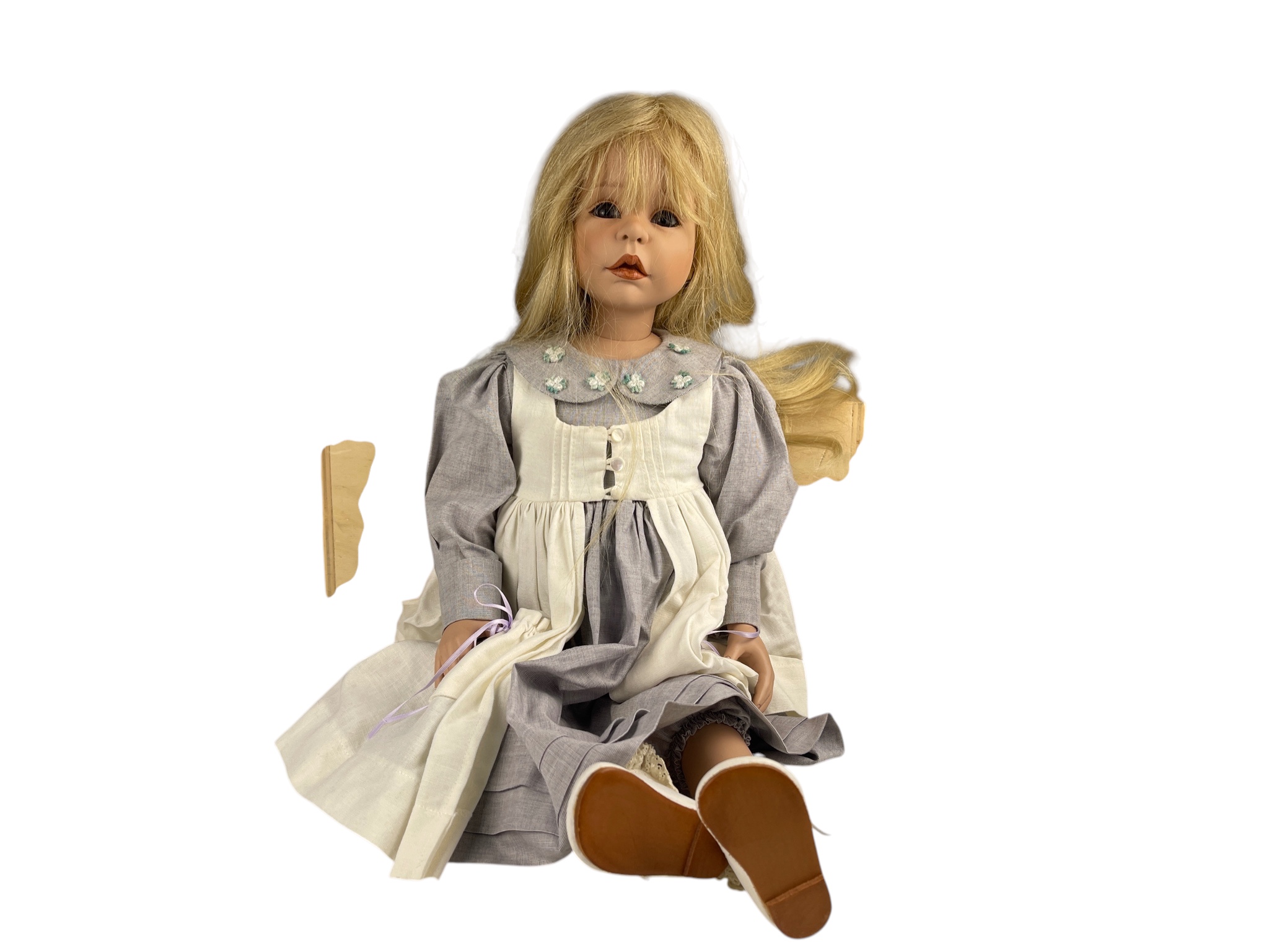 Künstlerpuppe Götz Joke Grobben Vinyl Puppe 60 cm. Top Zustand