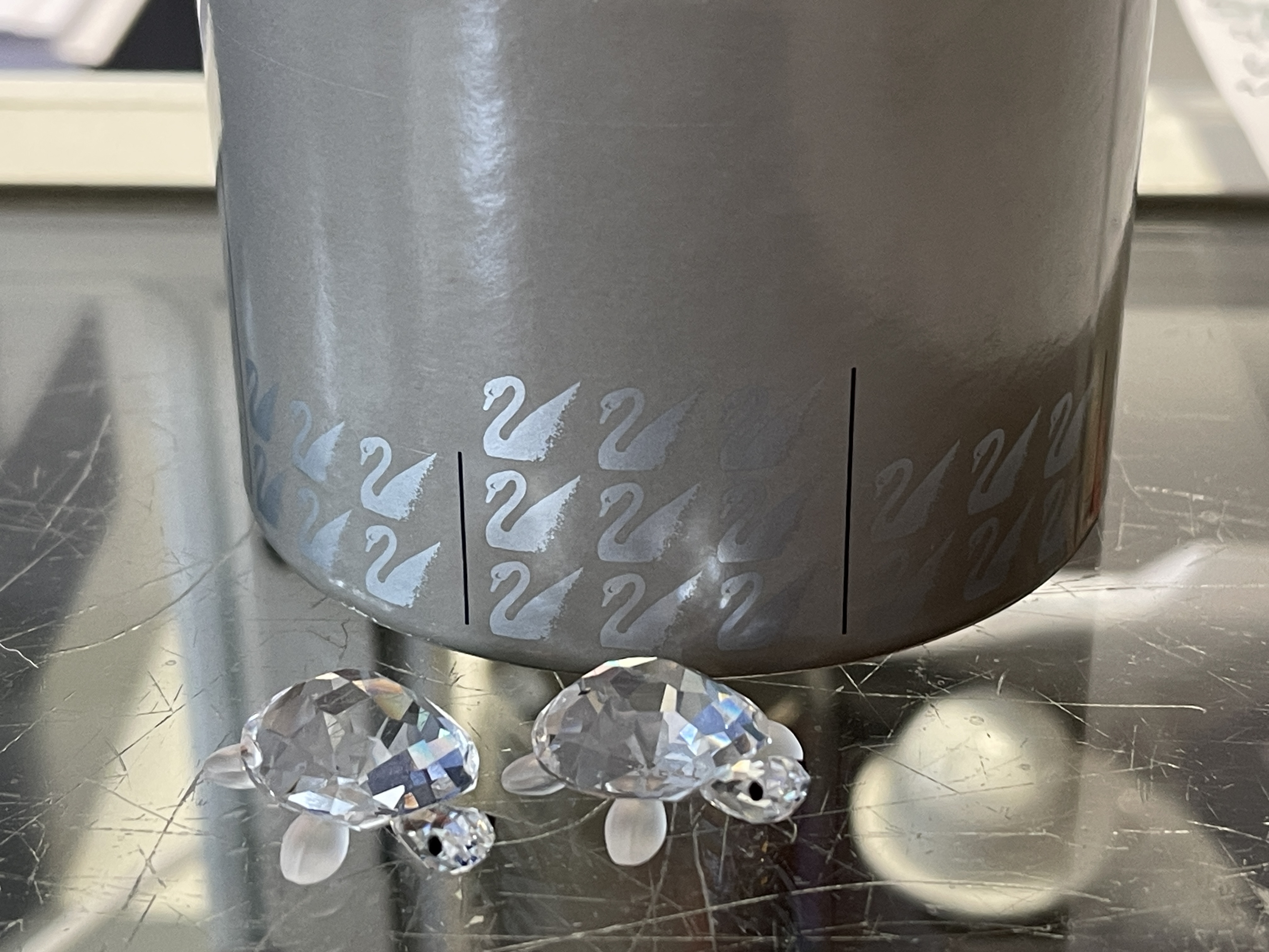 Swarovski 220960 Figur 2 Schildkröten je 2,6 cm. Ovp & Zertifikat. Top Zustand 