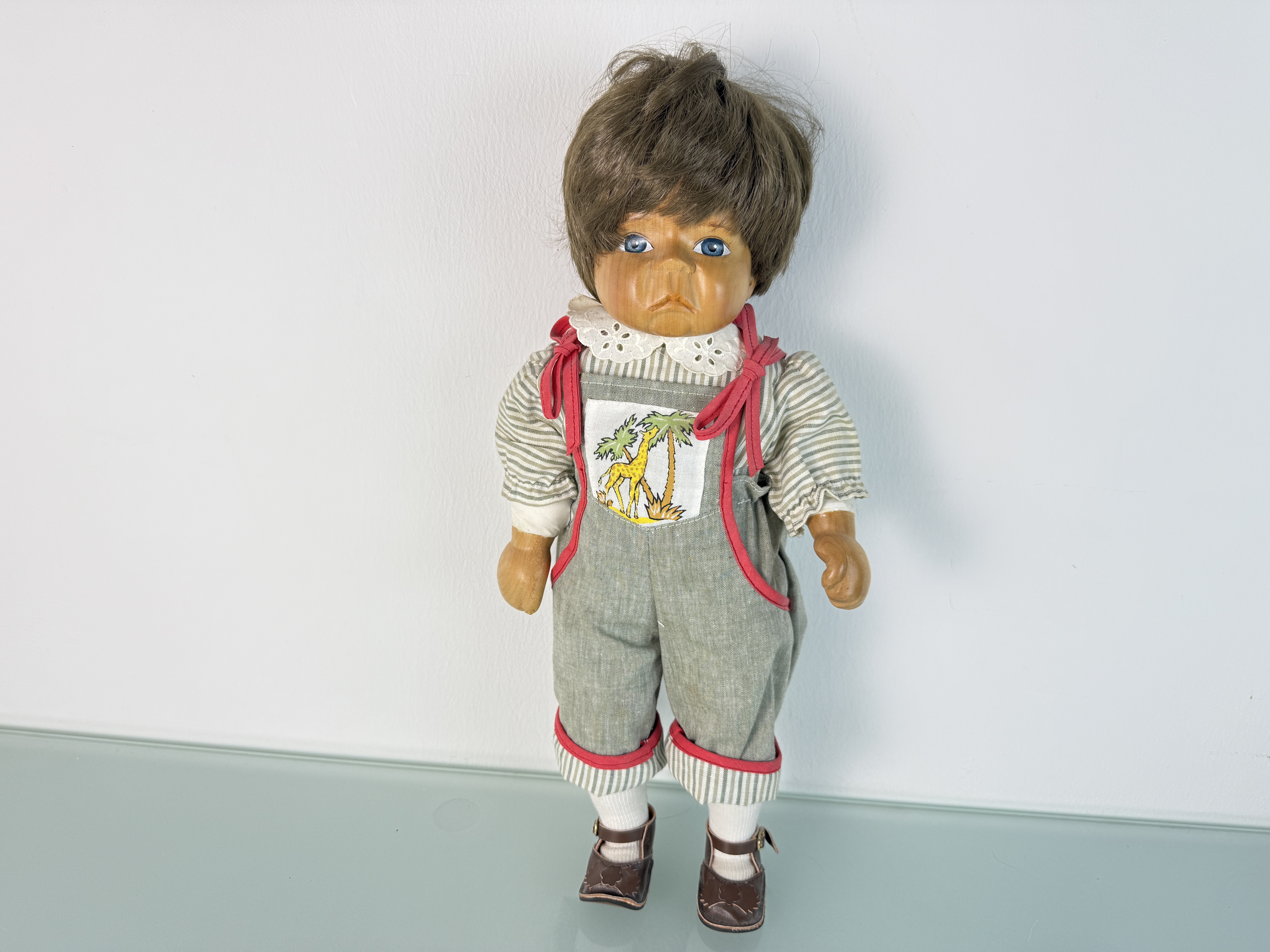 Künstlerpuppe Sammler Holz Puppe 43 cm Top Zustand Siehe Foto 
